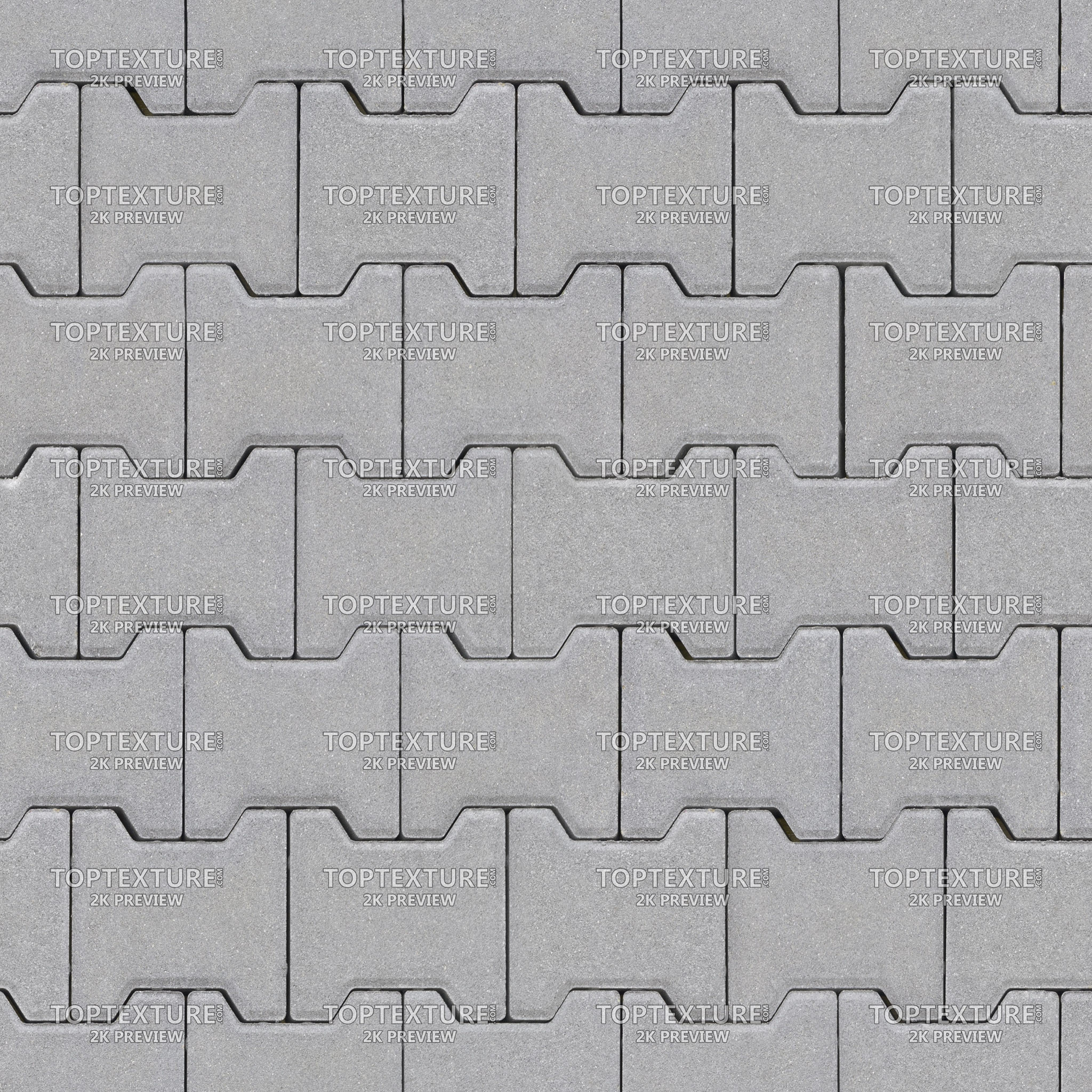 Ground Bricks Concave Pattern - 2K preview