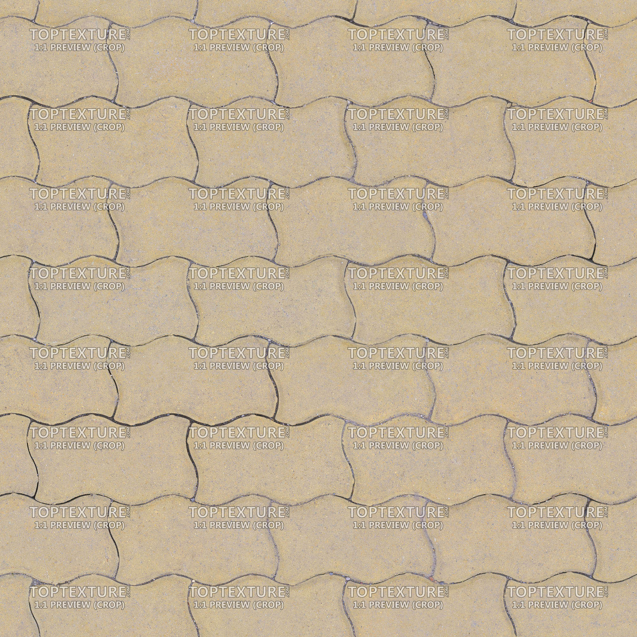 Yellow Ground Bricks - 100% zoom