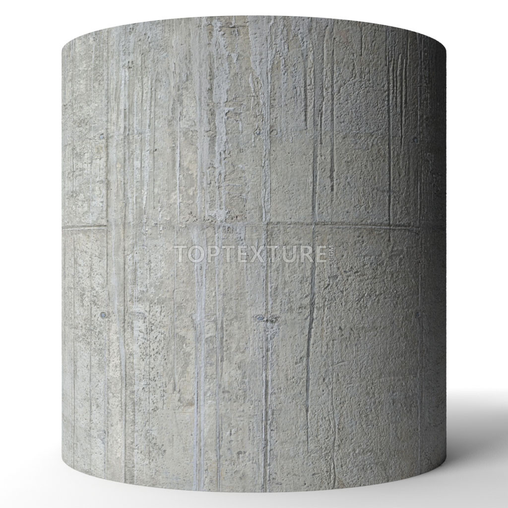 Shuttered Concrete Leaking Grunge - Render preview