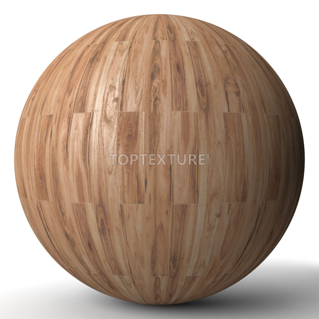 Medium Dark Grain Wood Flooring - Render preview