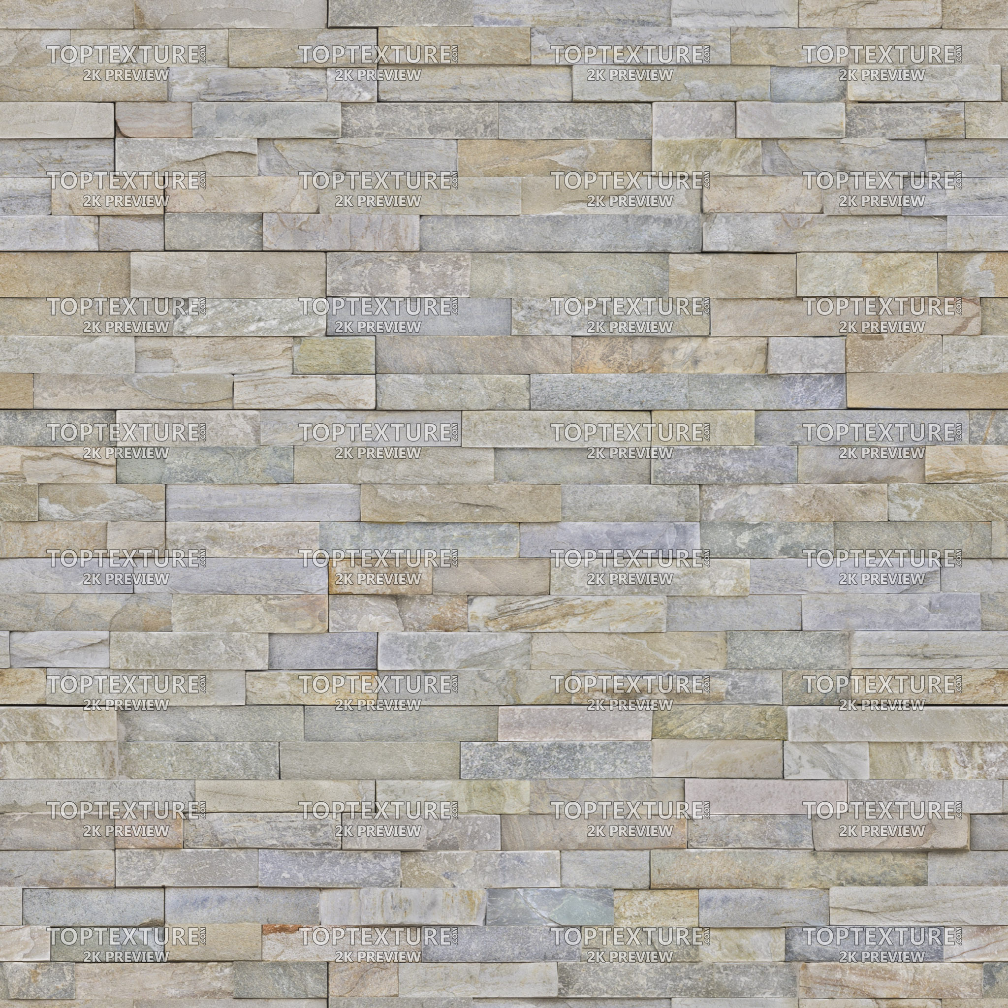 Machine Cut Layered Wall Stone Cladding - 2K preview