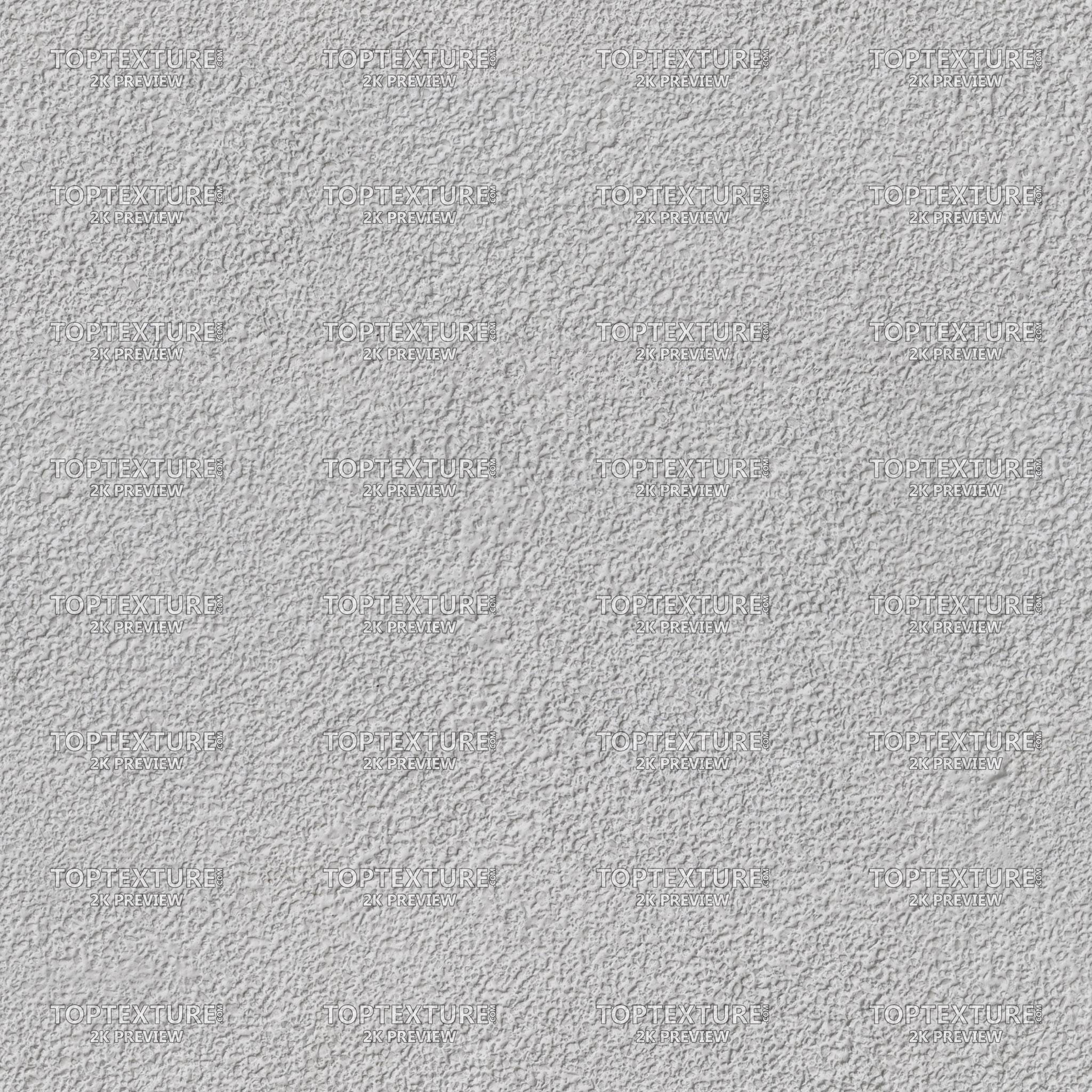 White Roughcast Plaster Wall - 2K preview