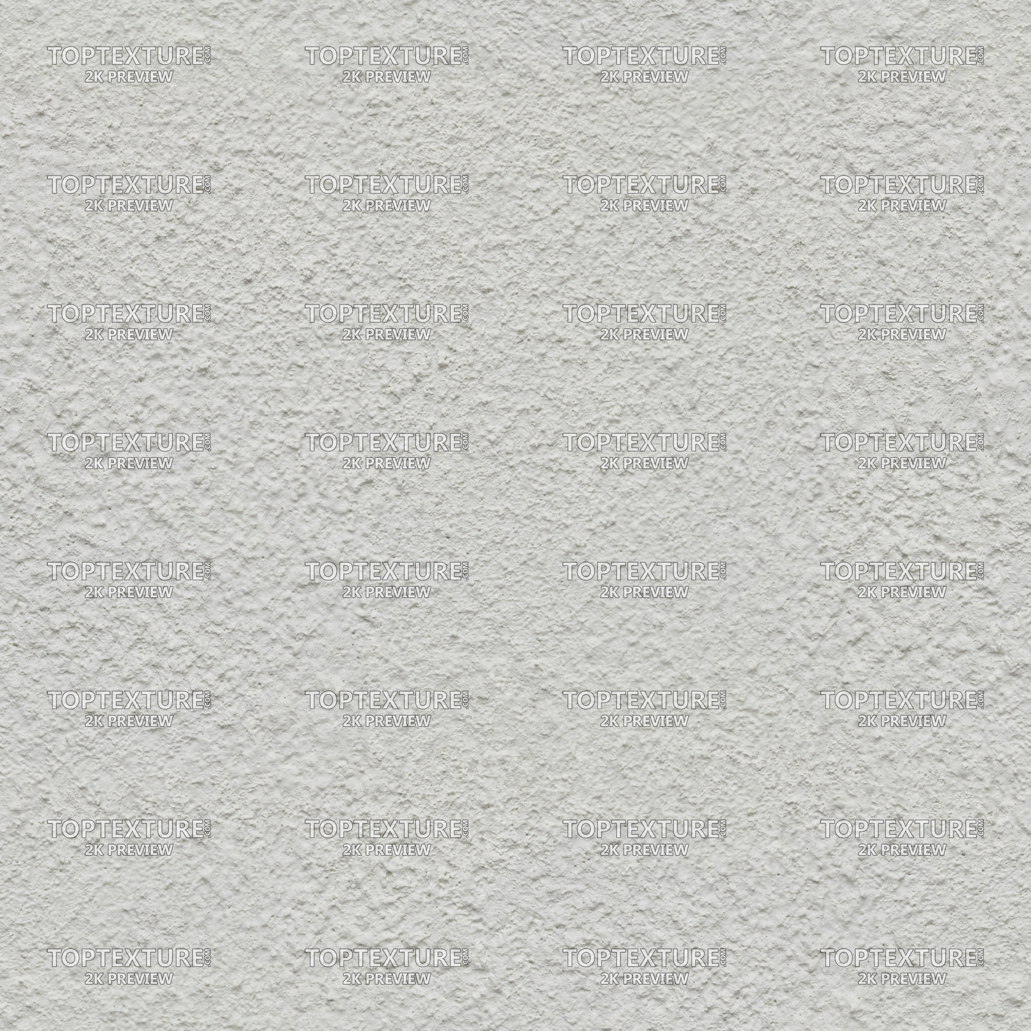 Rough White Plaster Wall - 2K preview