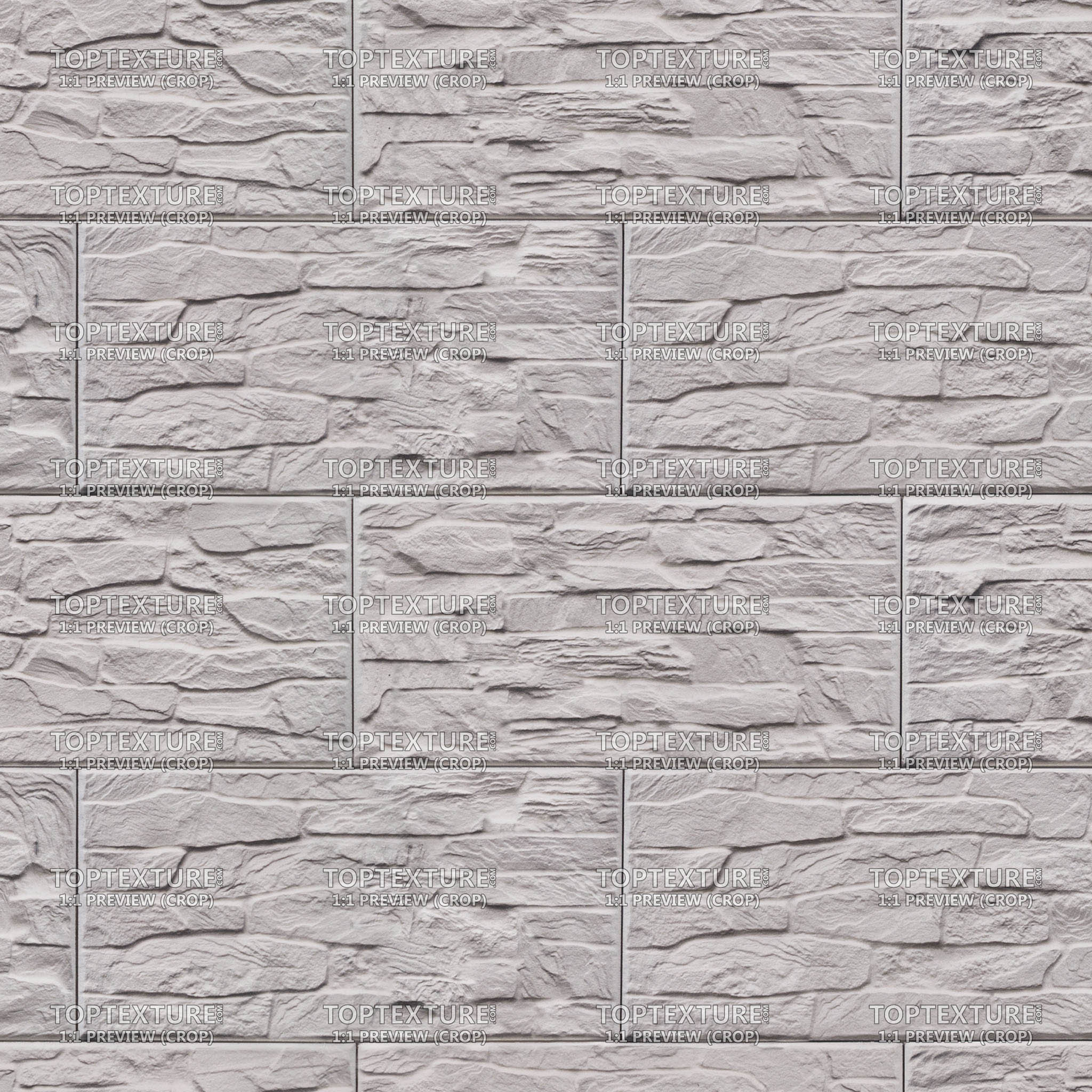 Grayish Patterned Rectangular Wall Tiles - Top Texture