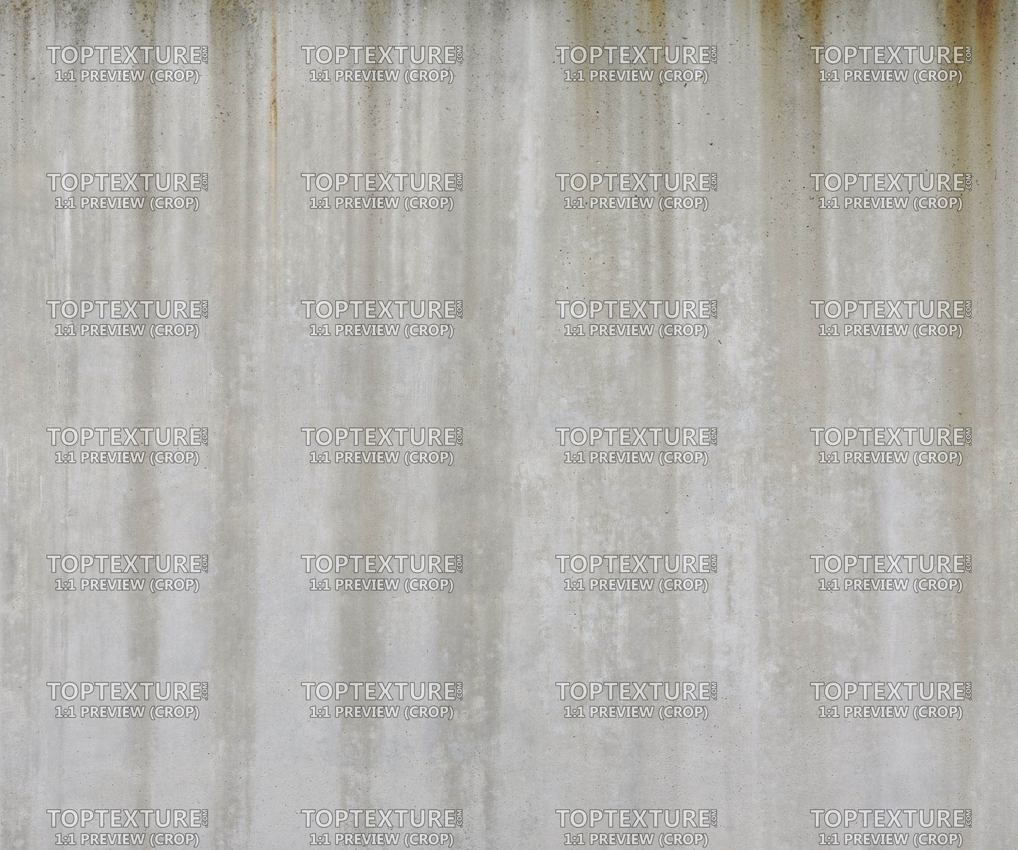 Rusty Leaks Concrete Wall - 100% zoom