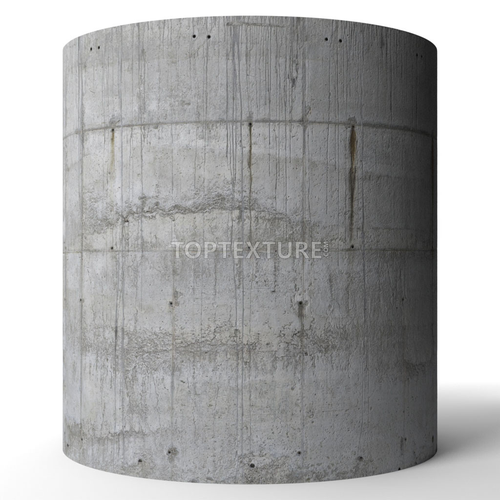 Concrete Wall Strong Leaking Grunge - Render preview