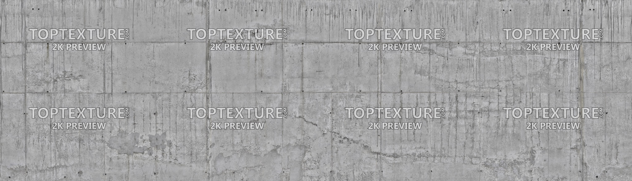 Concrete Wall Slab with Cement Grunge Leaks - 2K preview