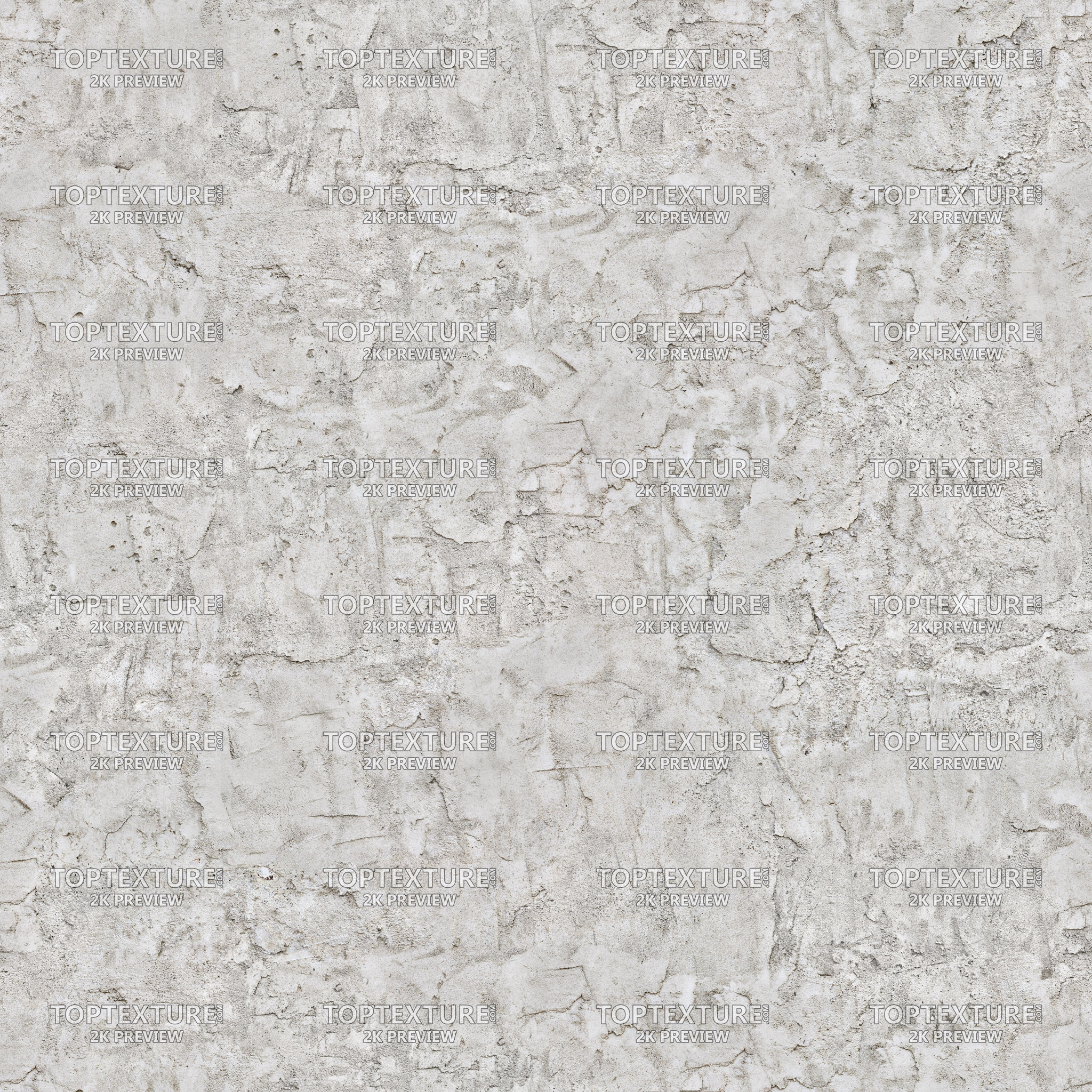 White Bumpy Roughcast Plaster Wall - 2K preview