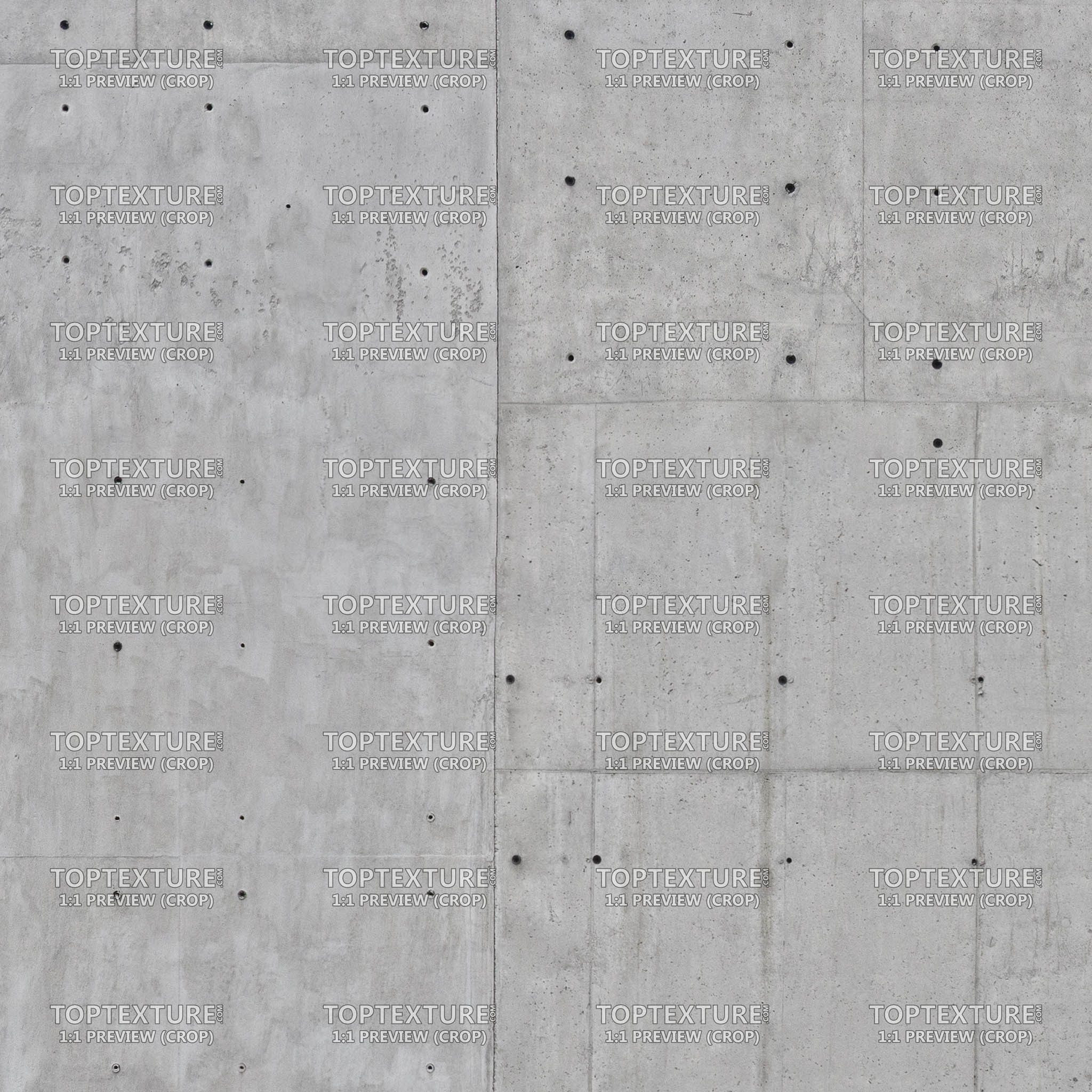 Panel-like Rectangular Concrete Wall Shapes - 100% zoom