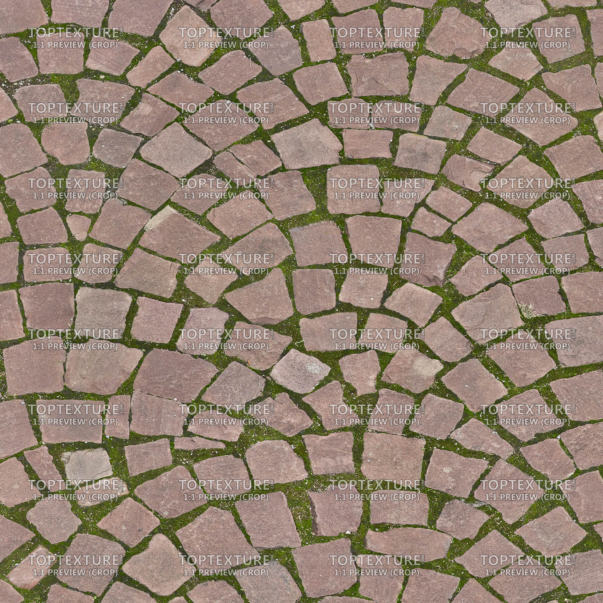 Red Arched Cobblestone - 100% zoom
