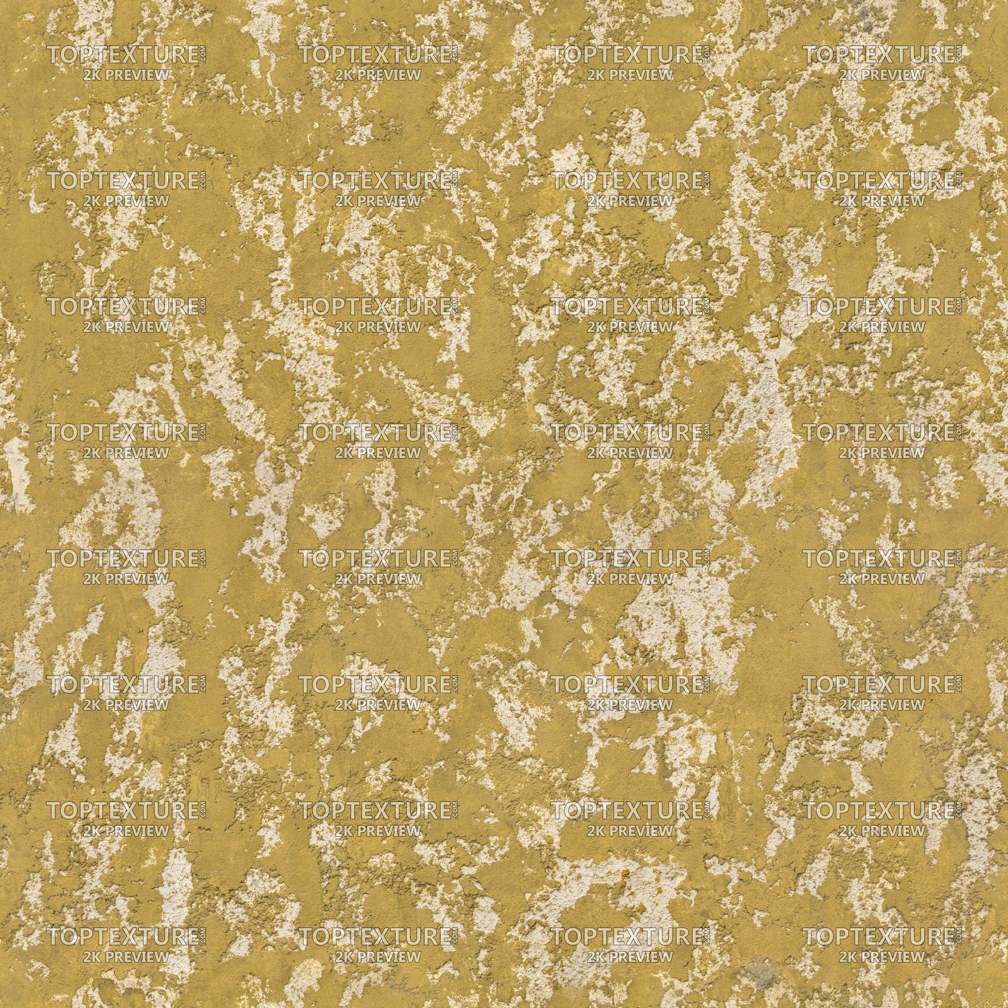 Mixed Dark Yellow Roughcast Plaster - 2K preview