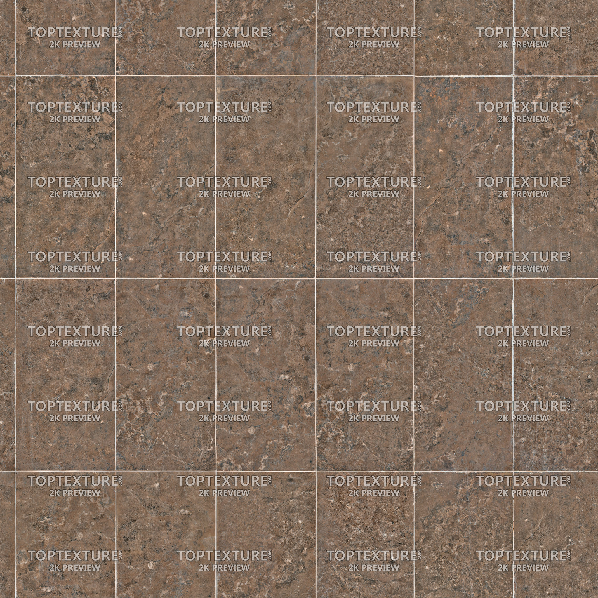 Long Rectangular Dark Brown Tiles - 2K preview