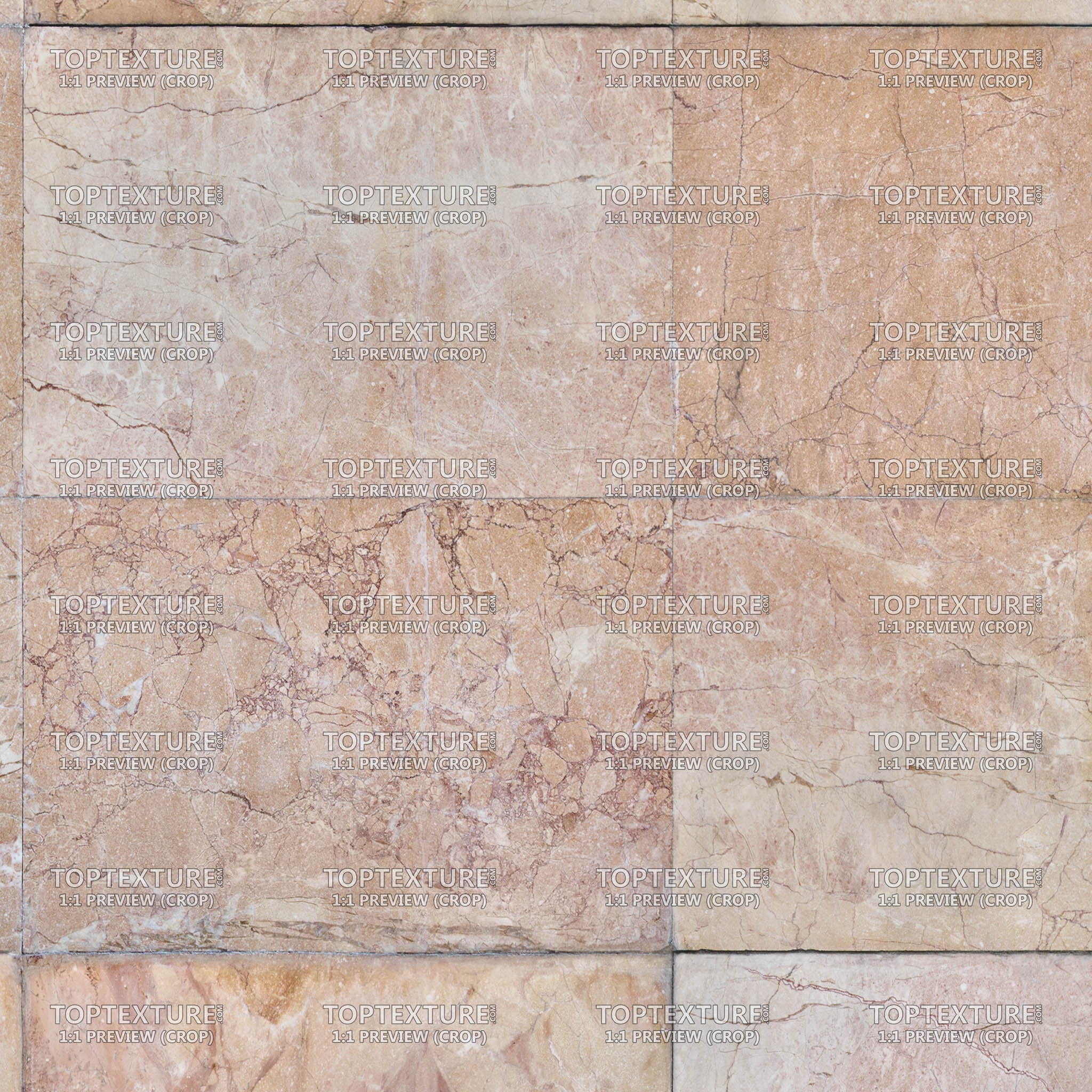 Pink-Orange Wall Marble Tiles - 100% zoom