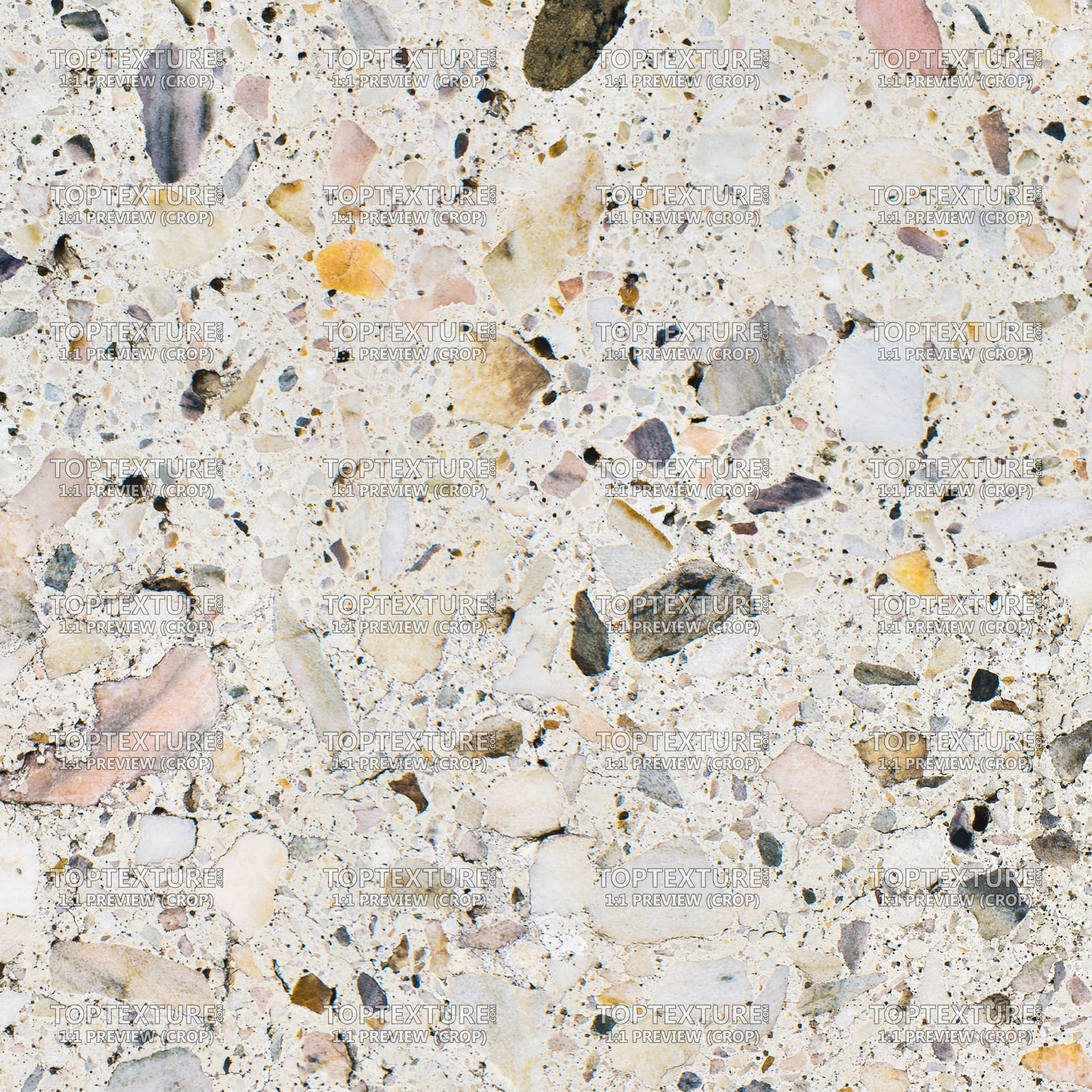 Mixed White Engineered Granite - 100% zoom