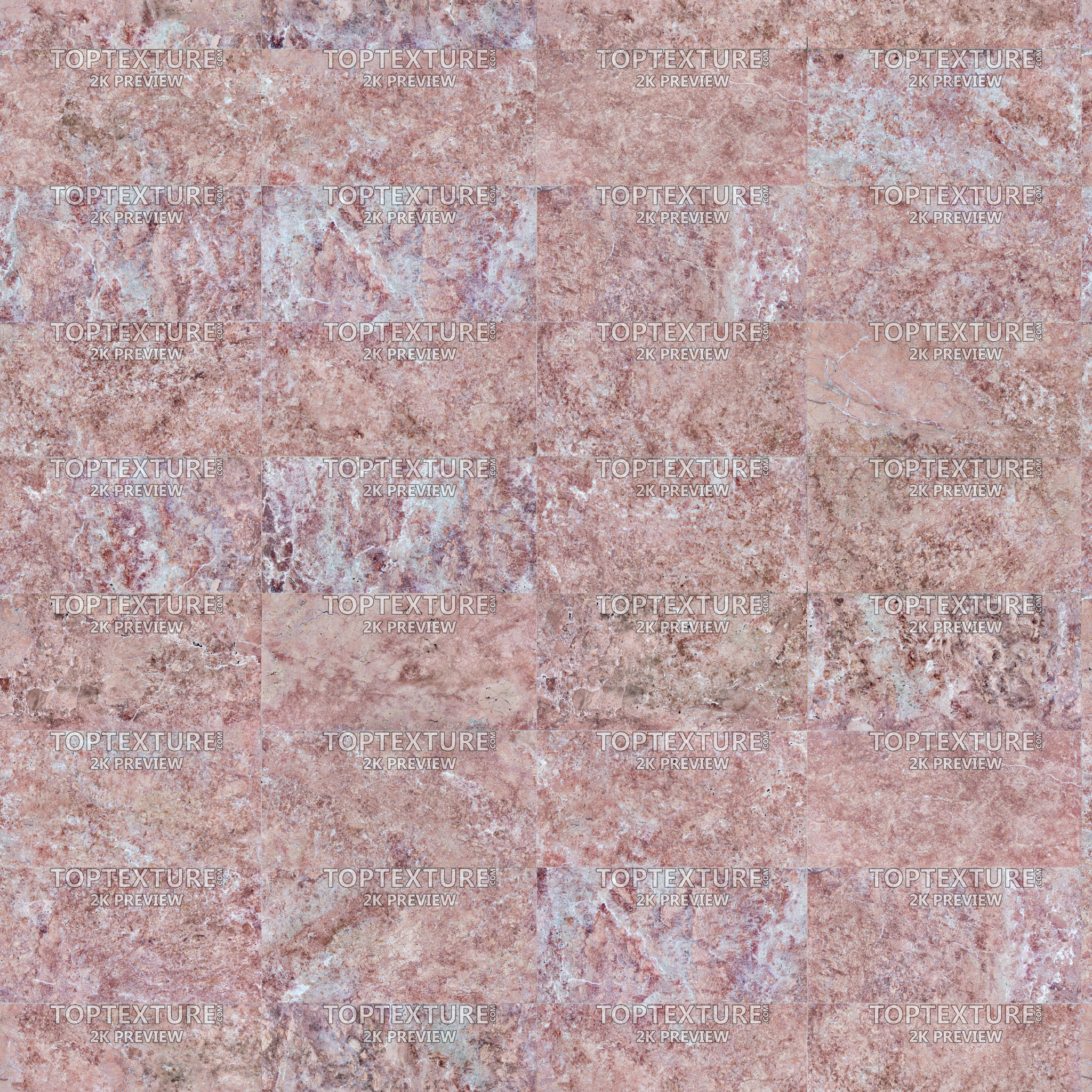 Pink Limestone Wall Tiles - 2K preview