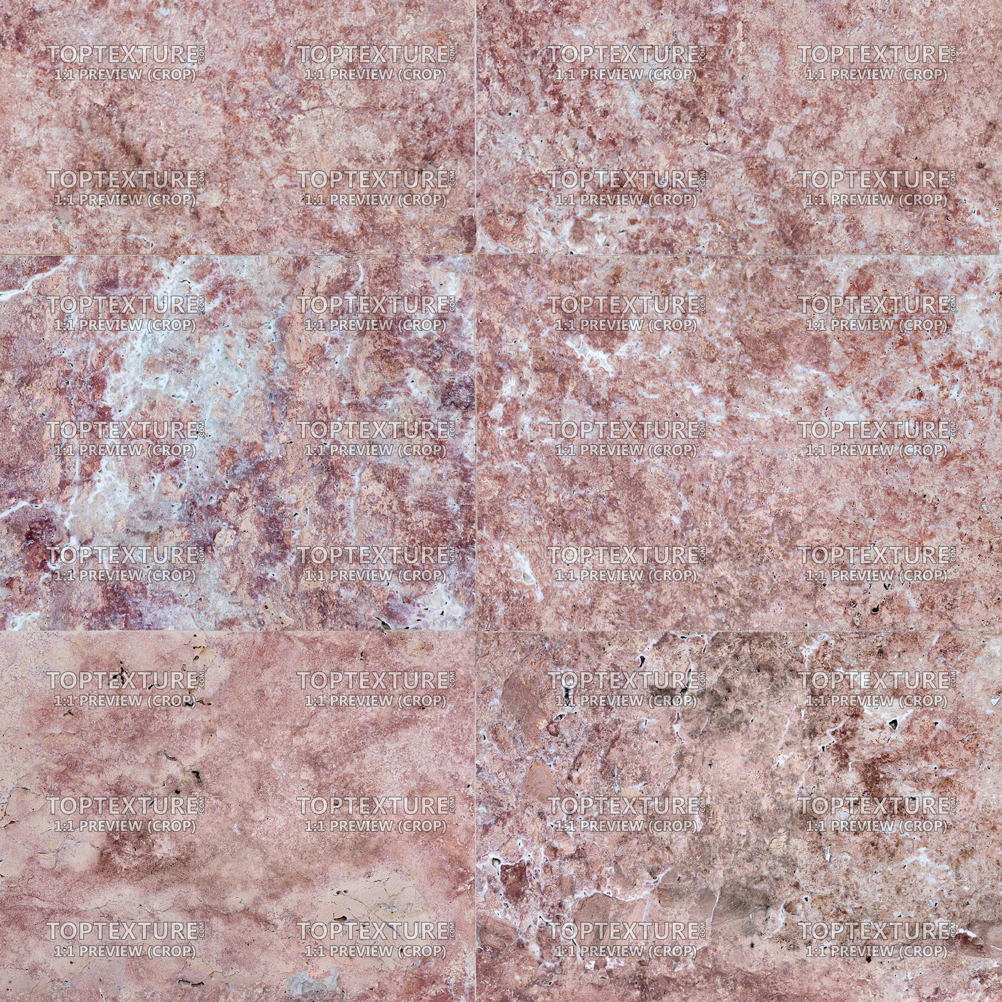Pink Limestone Wall Tiles - 100% zoom