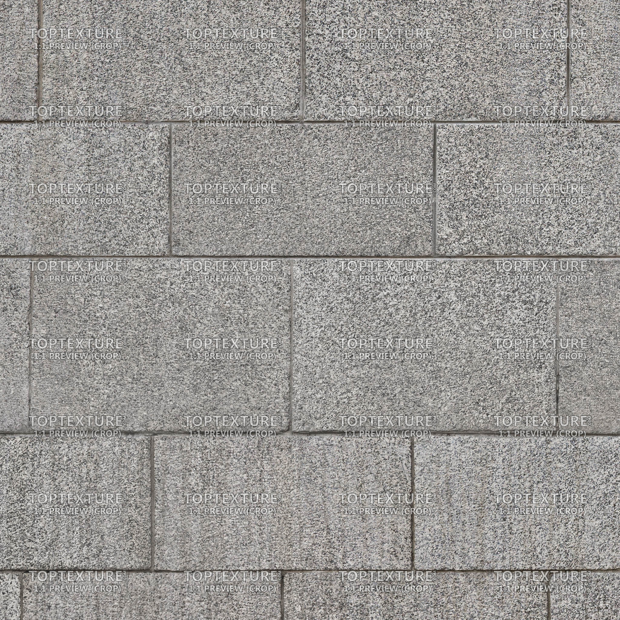 Gray Rectangular Stone Tiles - Top Texture