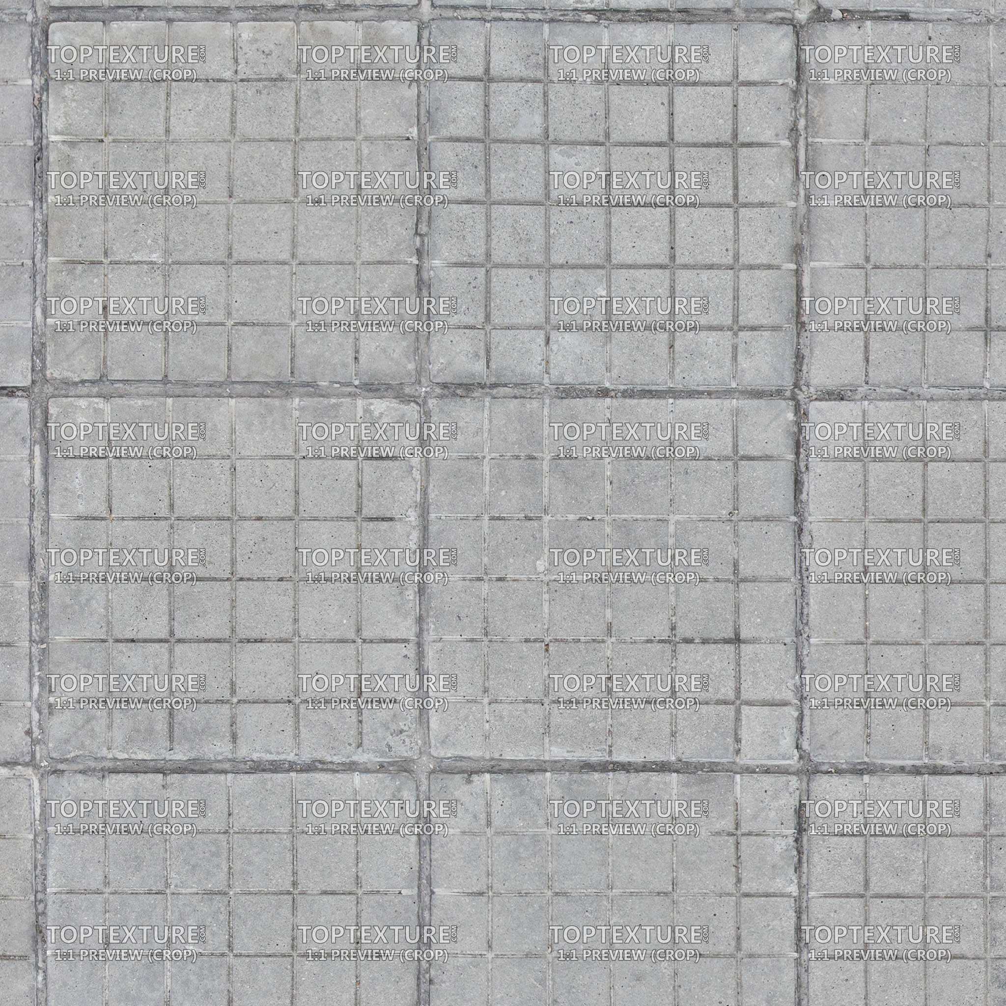 Square Ground Cement Tiles - 100% zoom