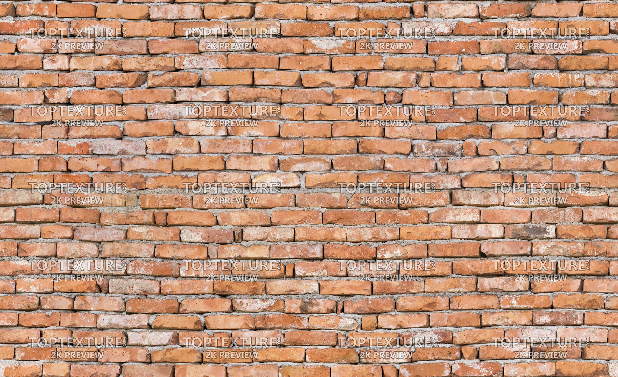 Somewhat Orange Wall Bricks - 2K preview