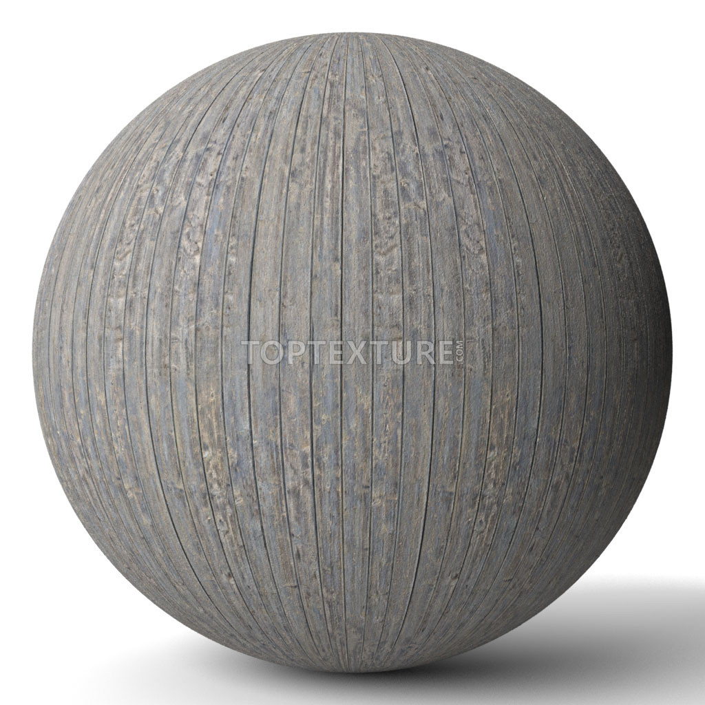 Old Gray Wood Planks - Render preview