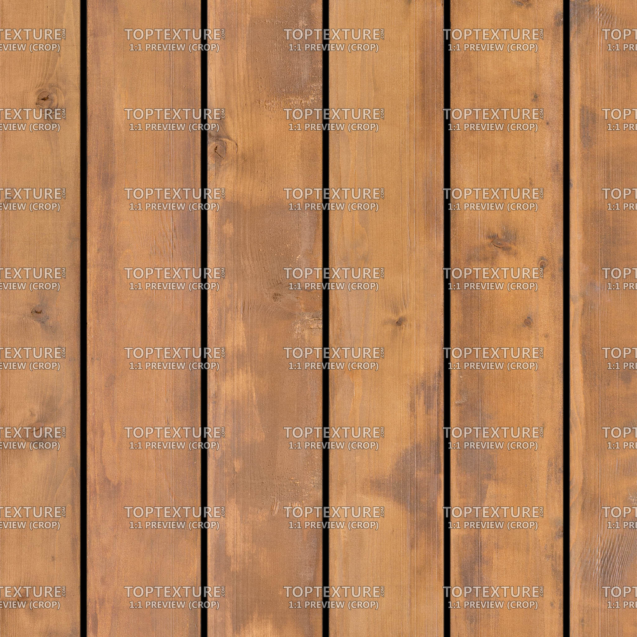Smooth Medium Brown Wood Planks - 100% zoom