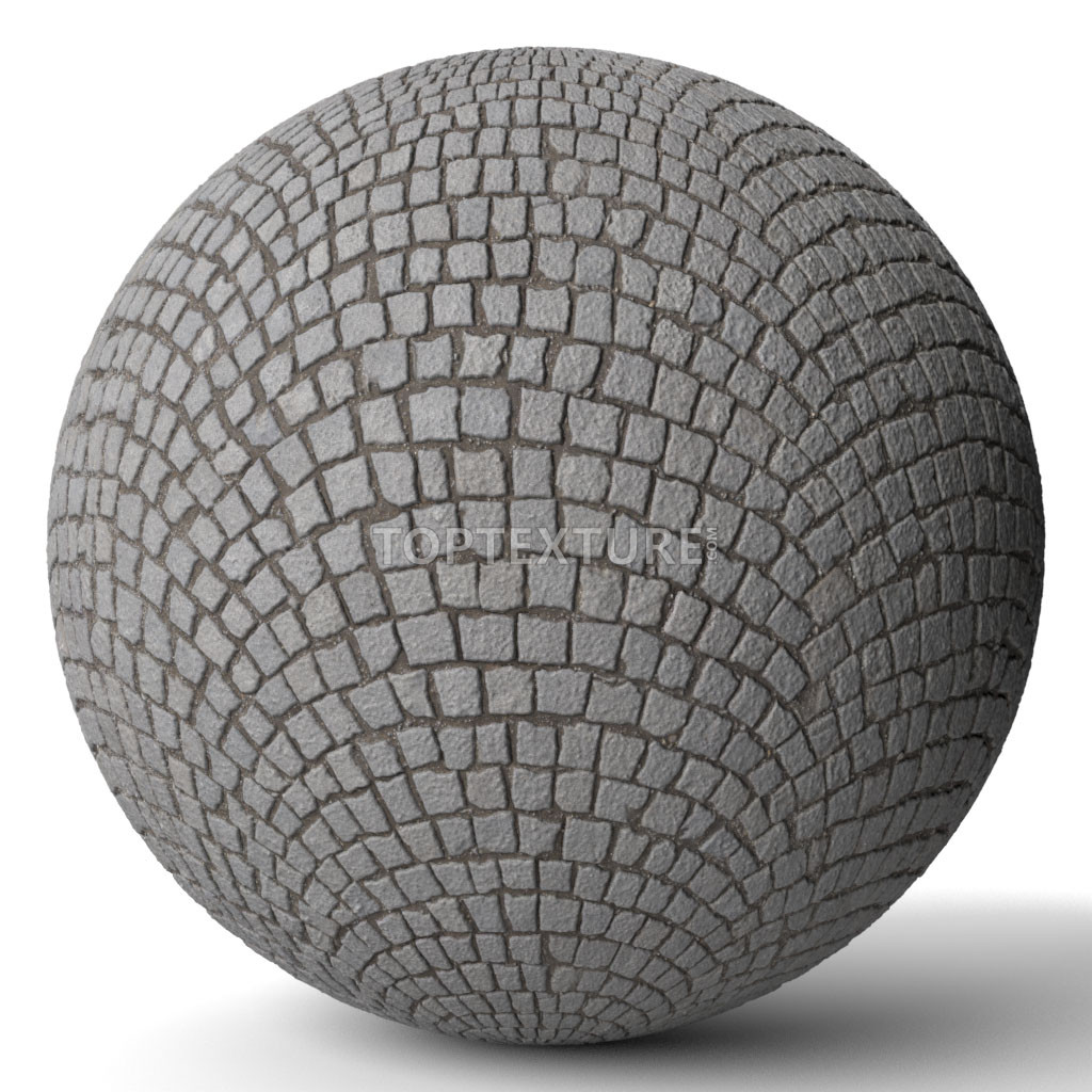 Arched Street Cobblestone - Render preview