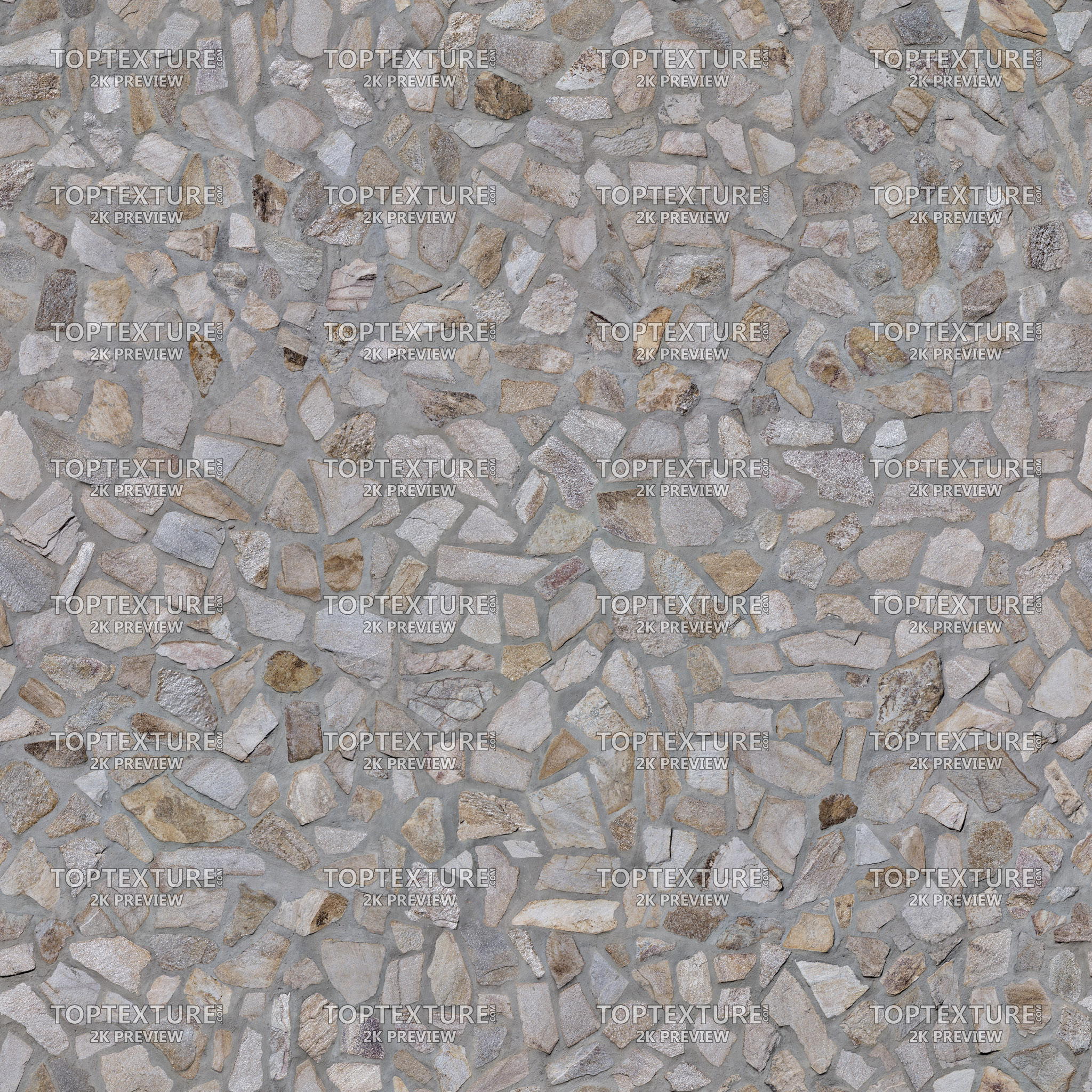 Irregular Stone Tiles with Mica - 2K preview