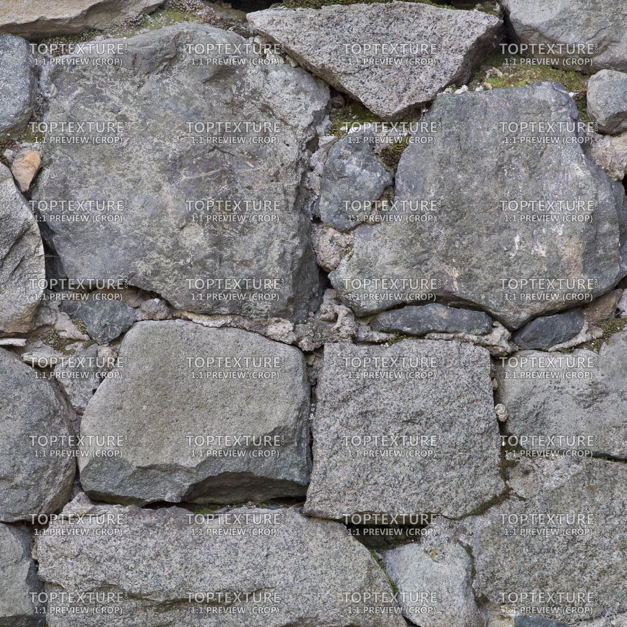 Big Wall Stone Lumps - 100% zoom