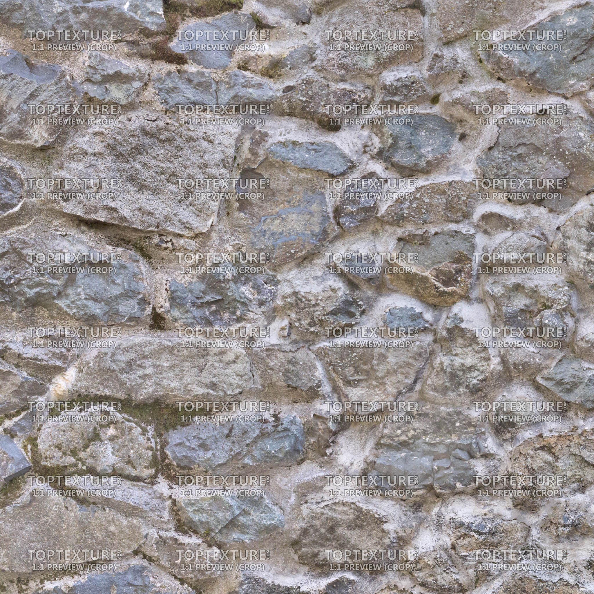 Wide Stone Wall - 100% zoom