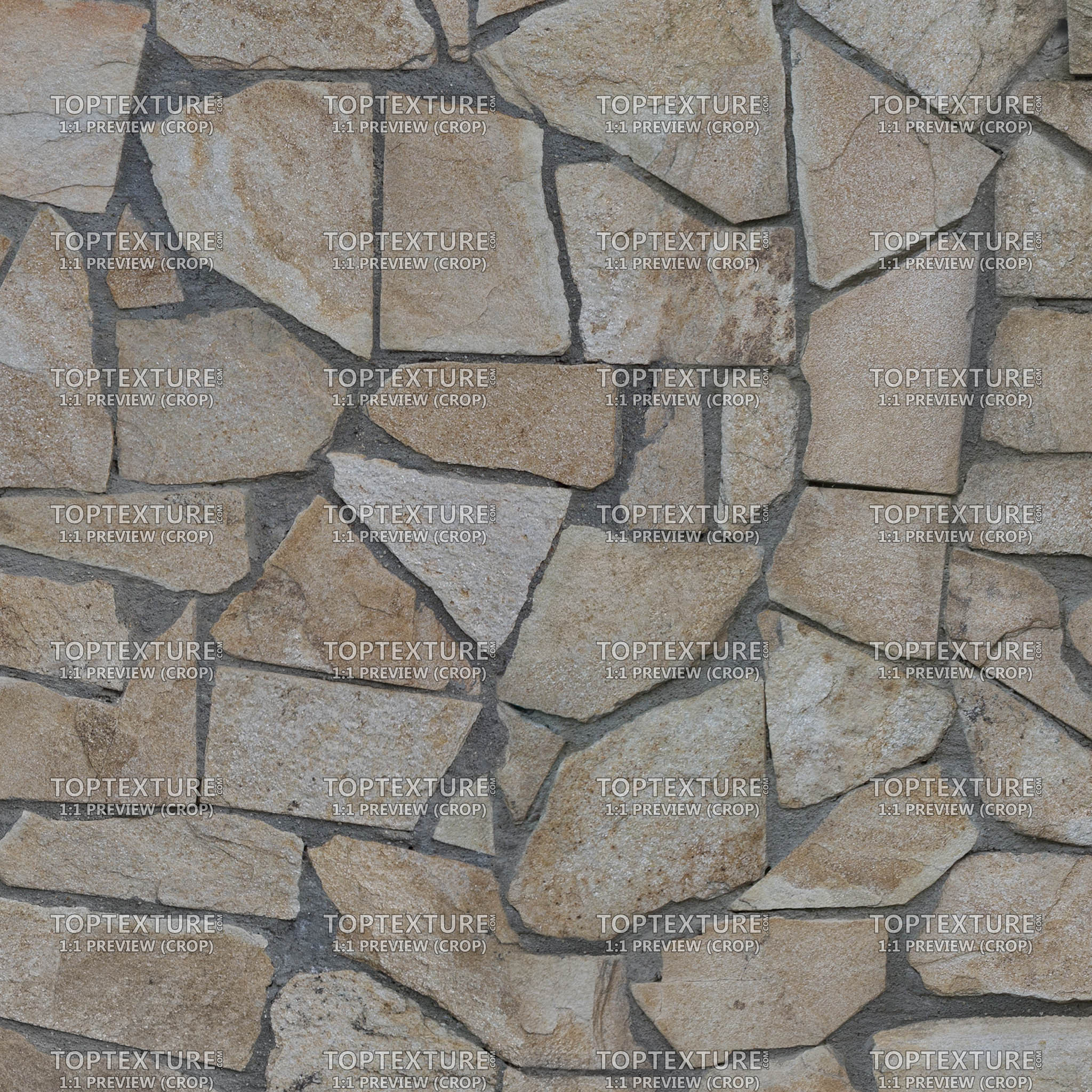 Irregular Stone Tiles - 100% zoom