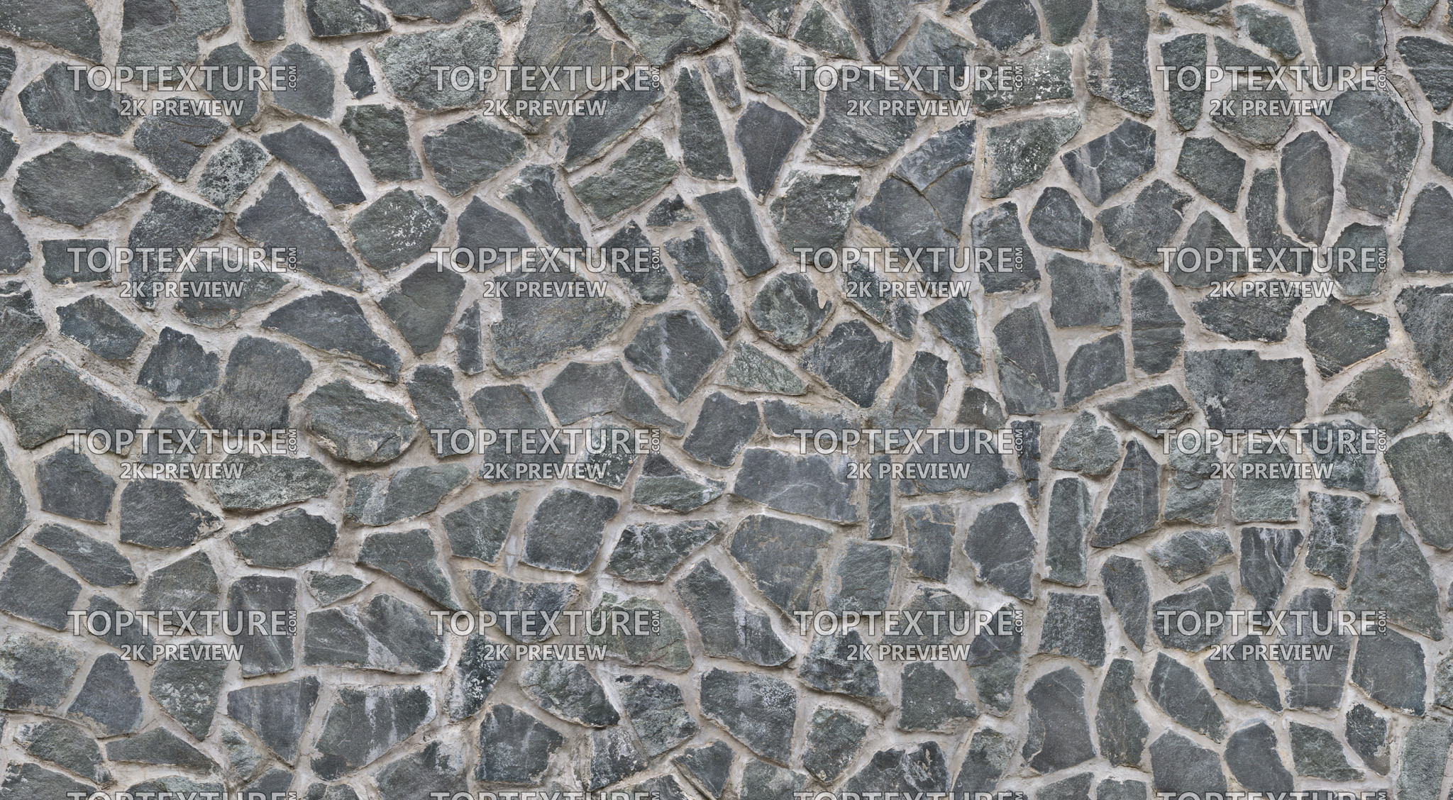 Dark Gray Stone Tiles - 2K preview