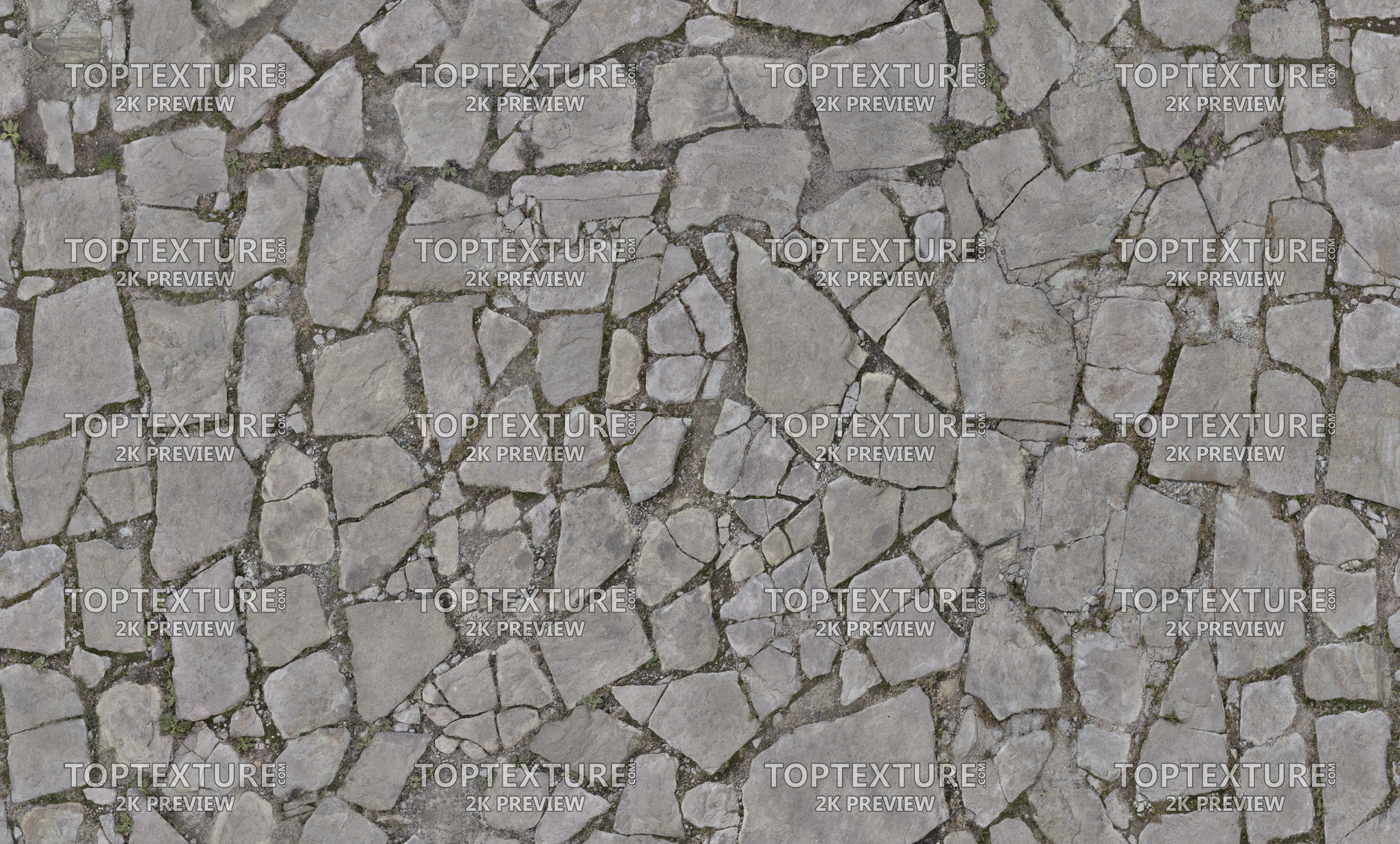 Broken Ground Flagstone Tiles - 2K preview