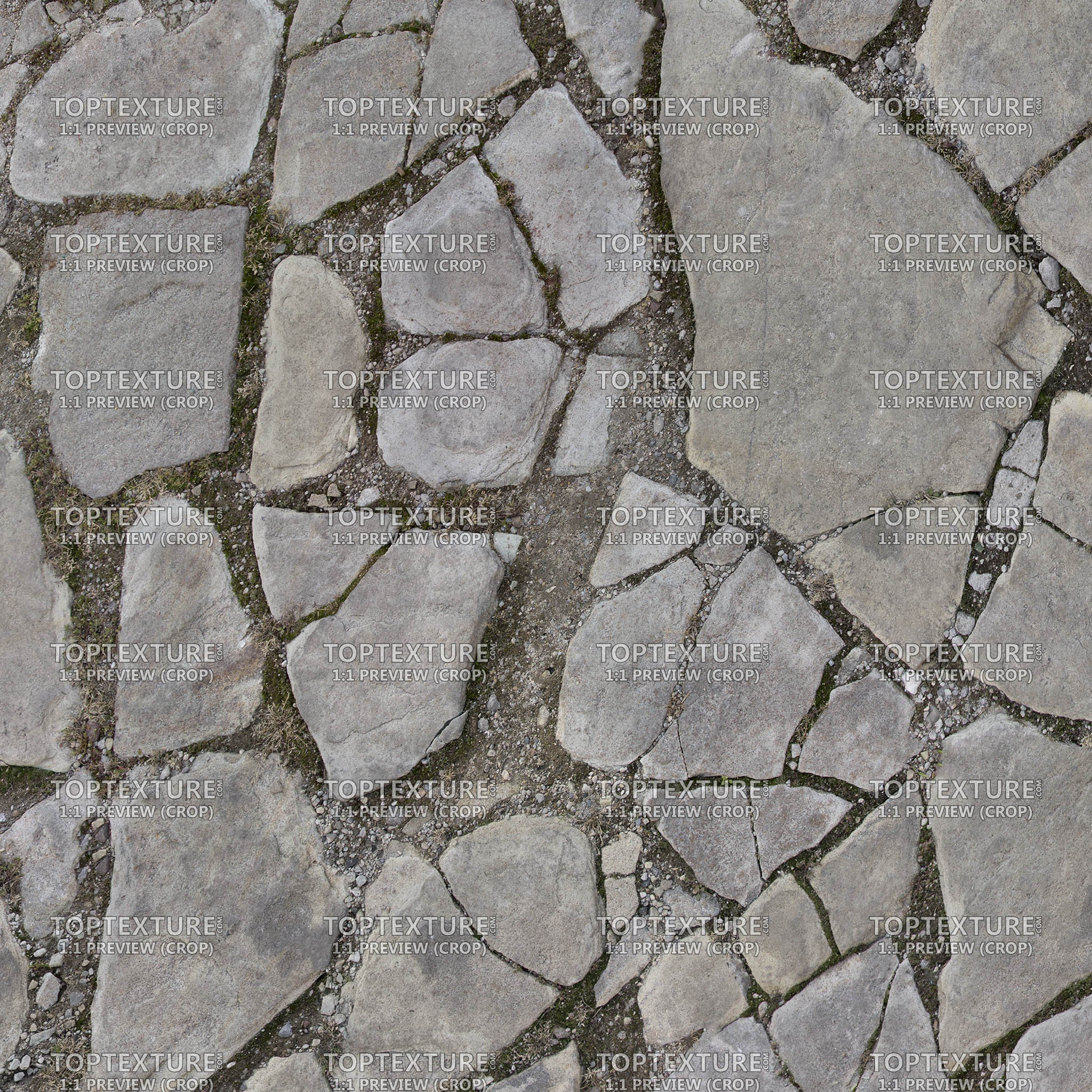 Broken Ground Flagstone Tiles - 100% zoom