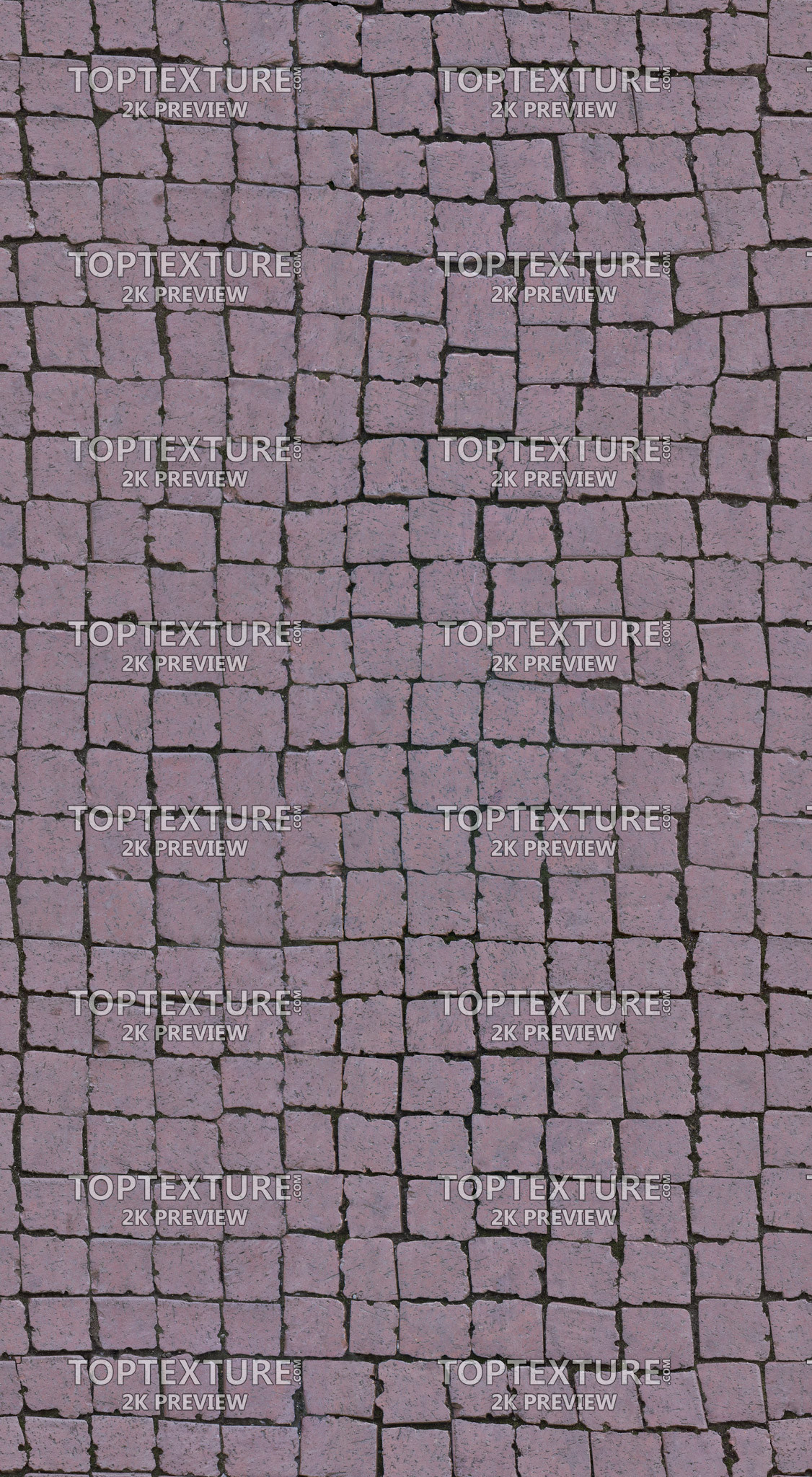 Red Square Stone Ground Bricks - 2K preview