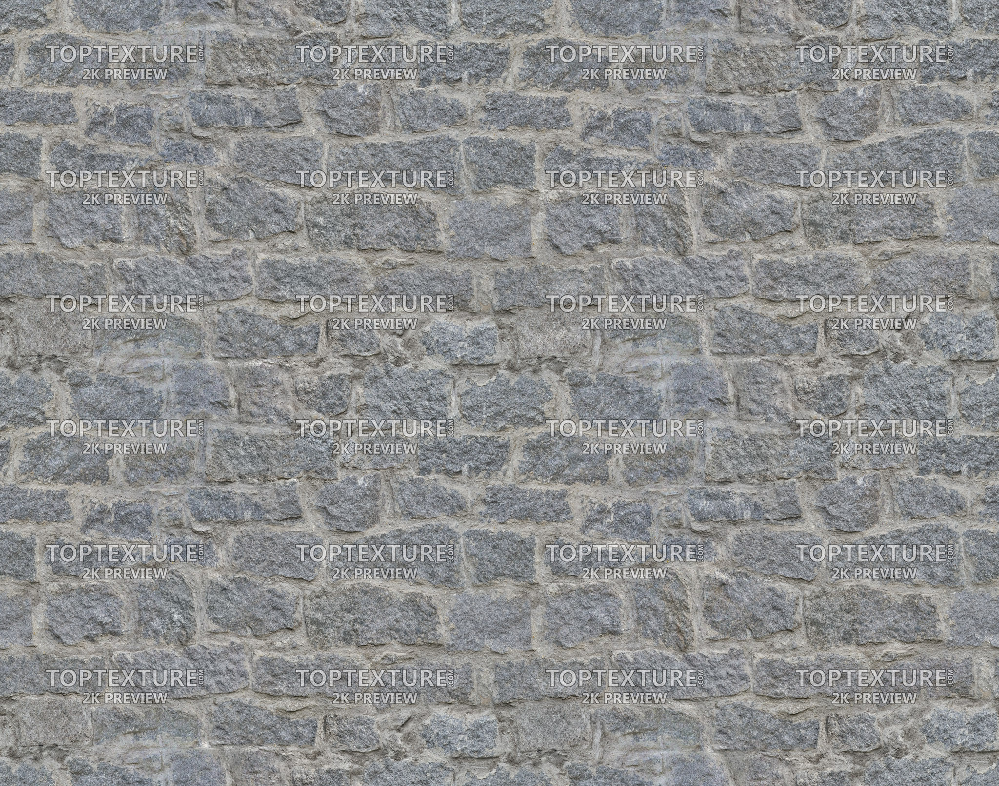 Old Gray Stone Wall - 2K preview
