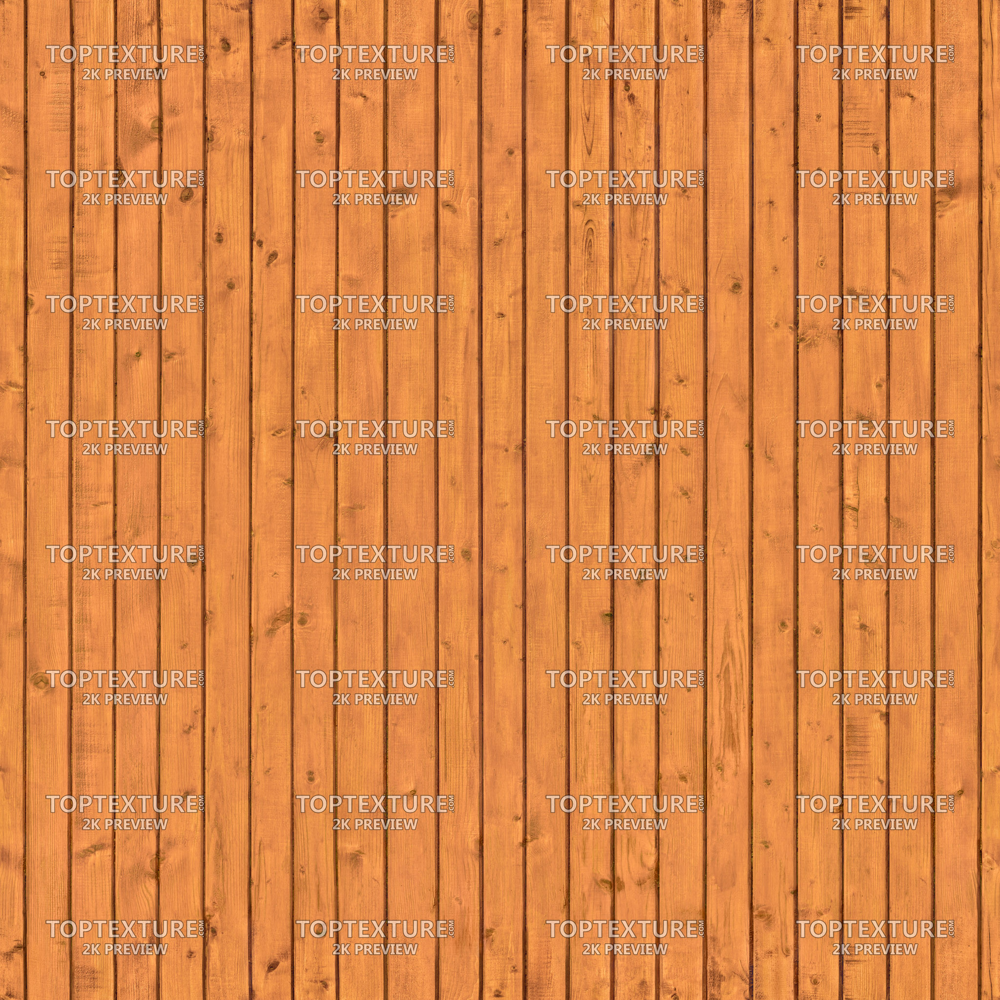 Bright Orange Painted Wood Planks - 2K preview