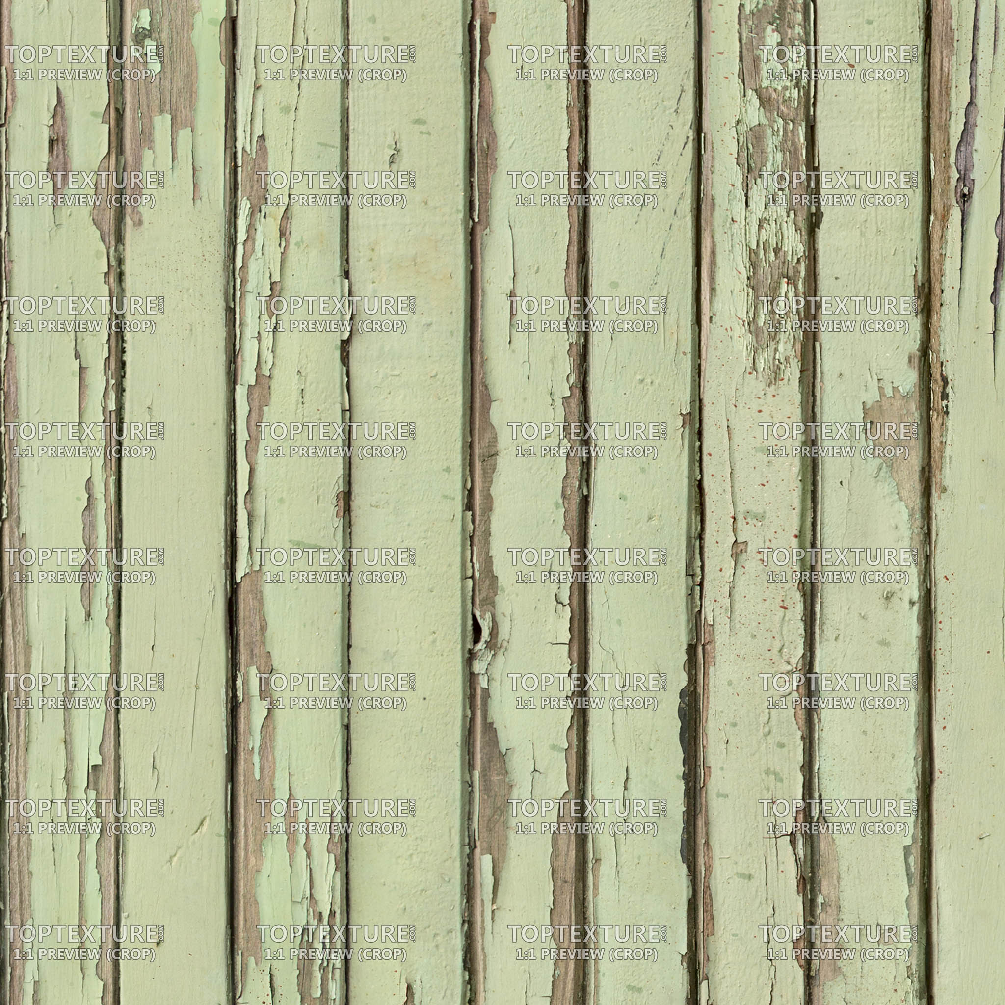 Light Green Cracked Wood Planks - 100% zoom