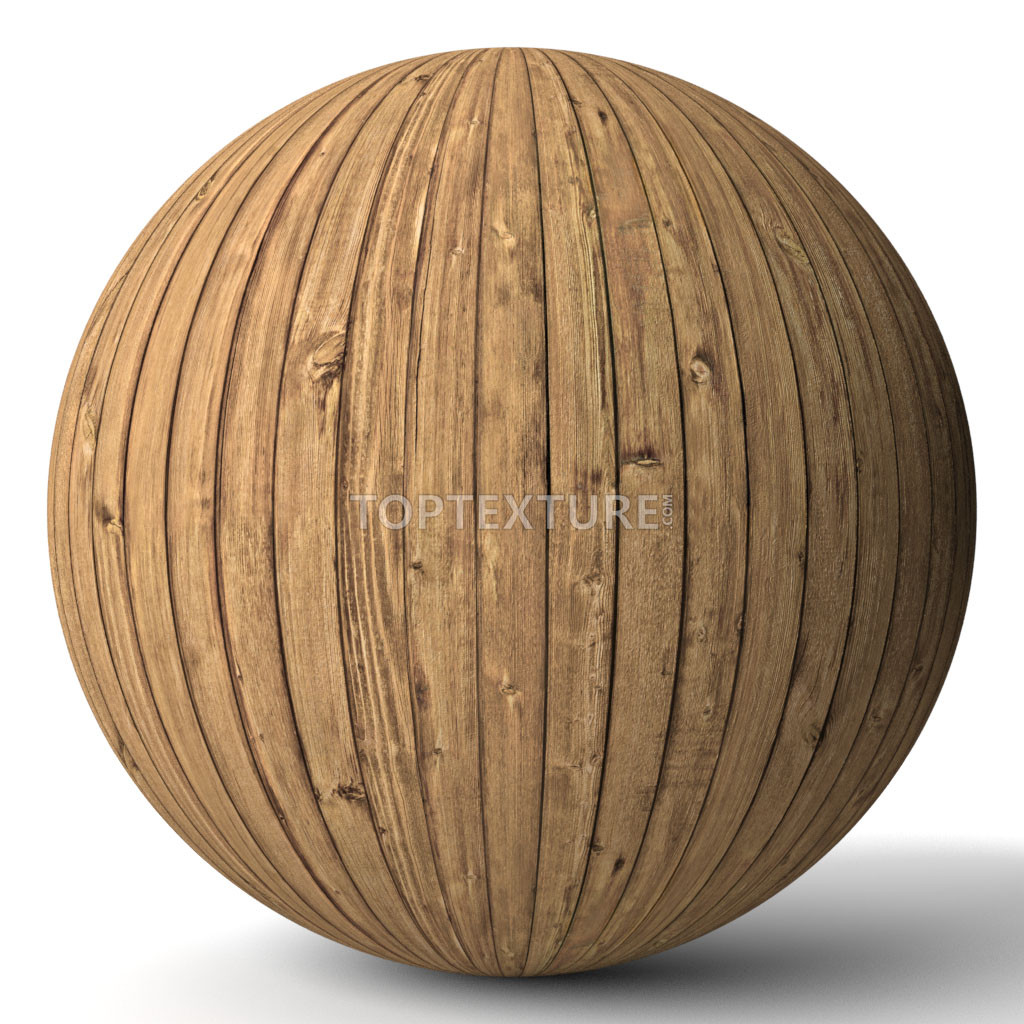 Yellowish Old Wood Planks - Render preview