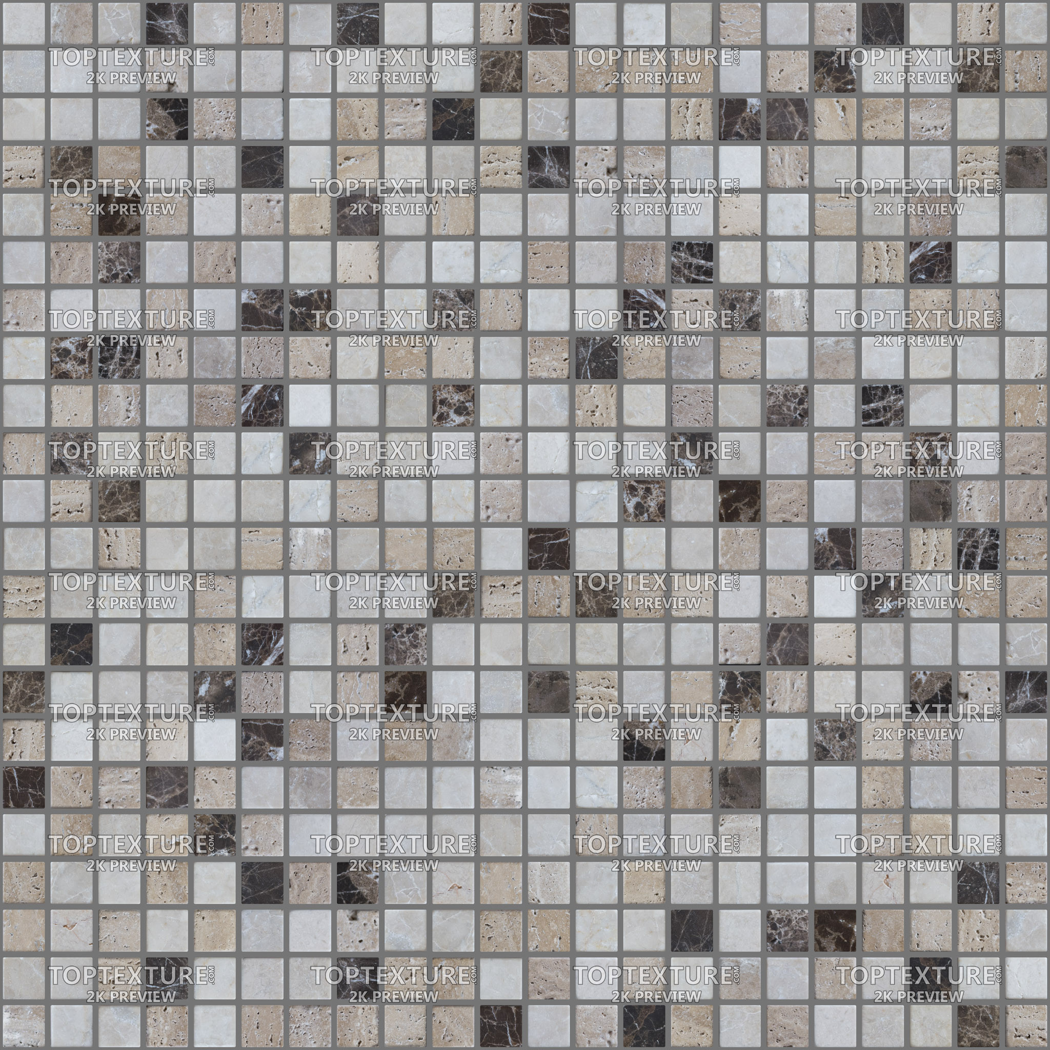Small Square Beige and Brown Interior Tiles - 2K preview