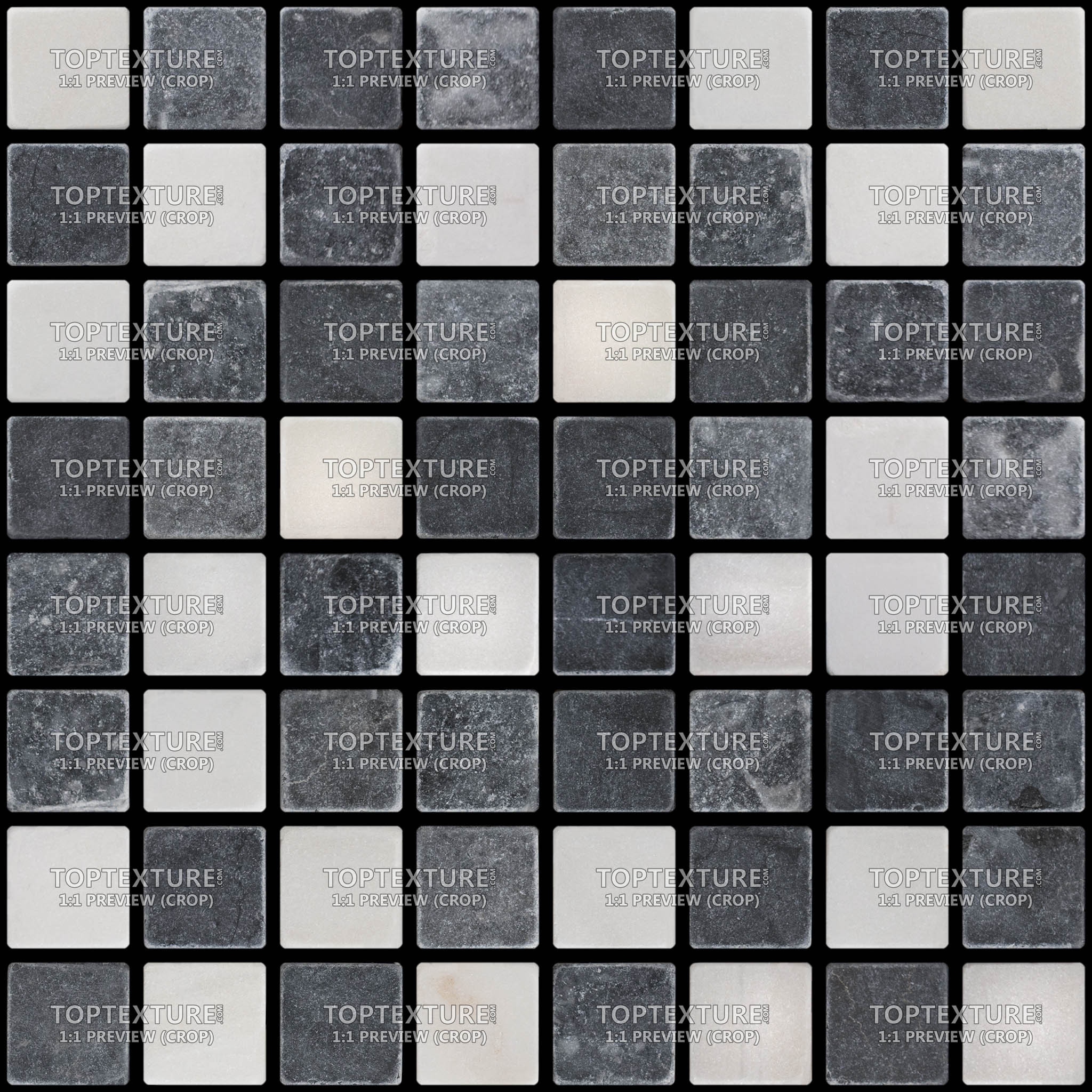 Black and White Small Tiles - 100% zoom