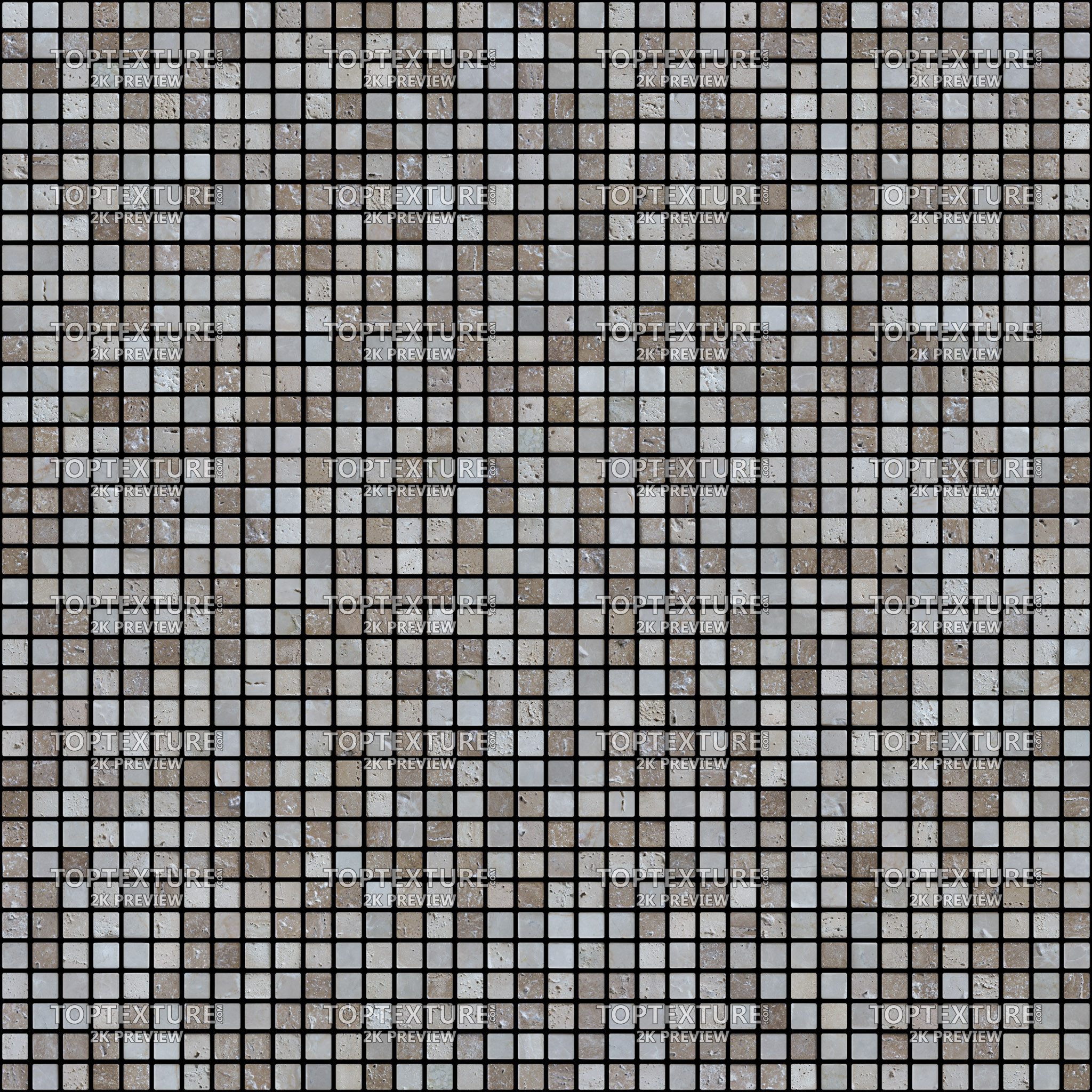 Gray Brown Small Square Tiles - 2K preview