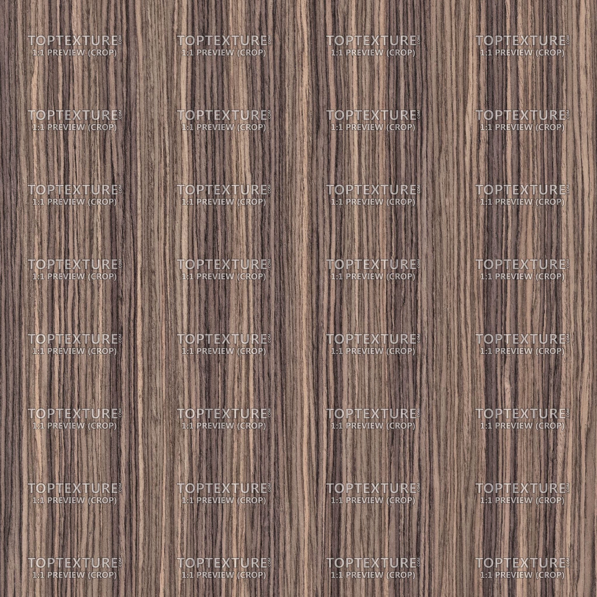 Solid Dark Zebrano Wood - 100% zoom