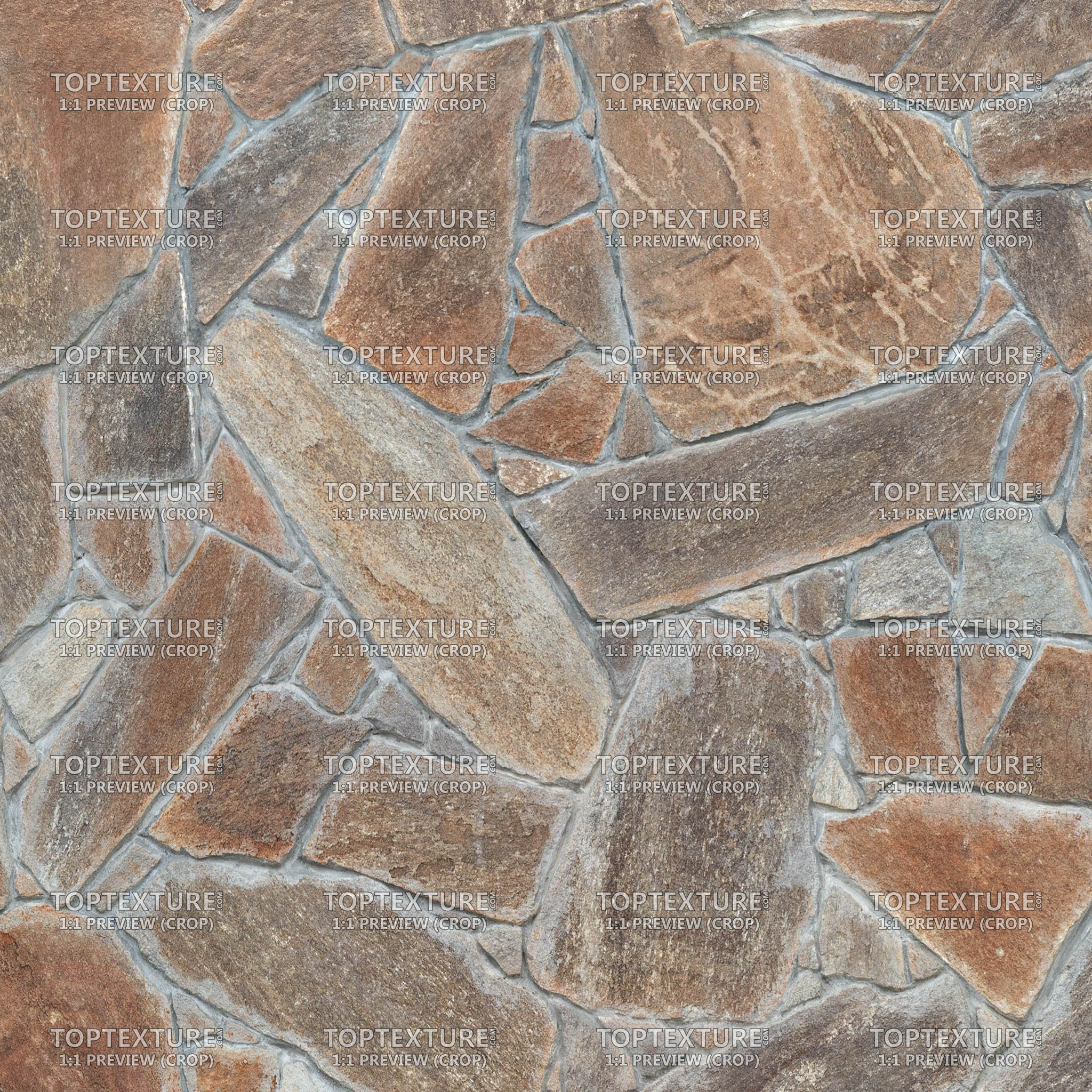 Brown Stone Tiles - 100% zoom
