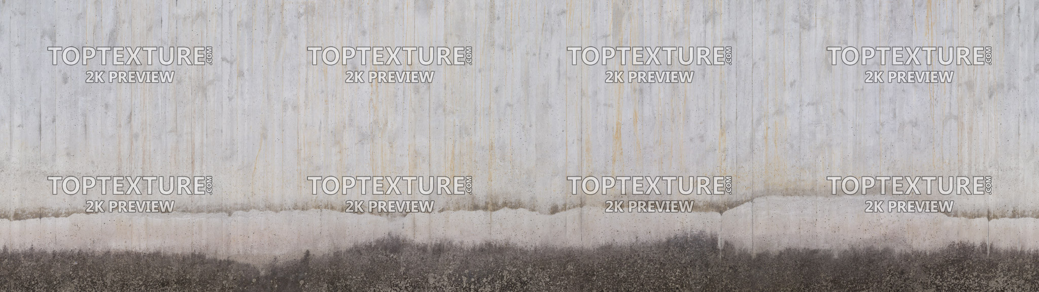 Long Grungy Concrete Wall - 2K preview