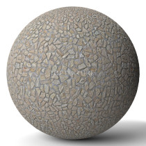 Beige Stone Tiles Irregular Shape - Render preview