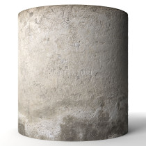 Long Plaster Wall with Bottom Grunge - Render preview