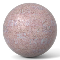 Pink Limestone Wall Tiles - Render preview