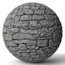 Big Wall Stone Lumps - Render preview