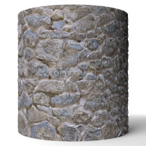 Wide Stone Wall - Render preview