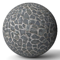 Dark Gray Stone Tiles - Render preview